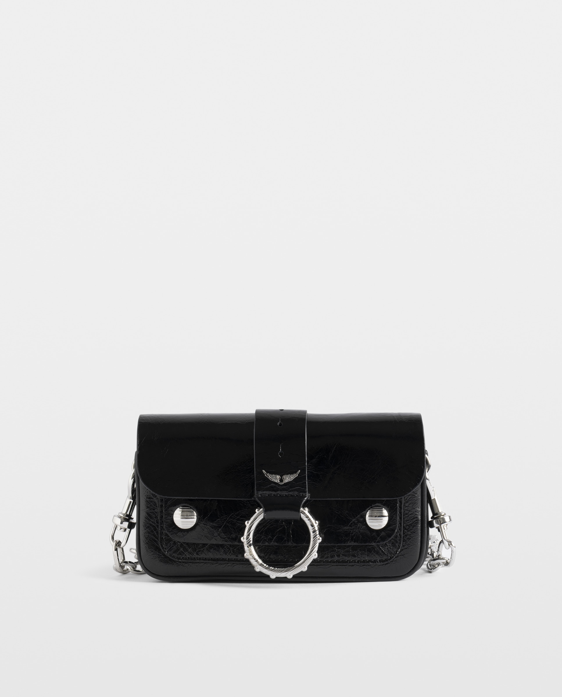Mini bolso de piel efecto vintage - Zadig & Voltaire - Negro Negro-1