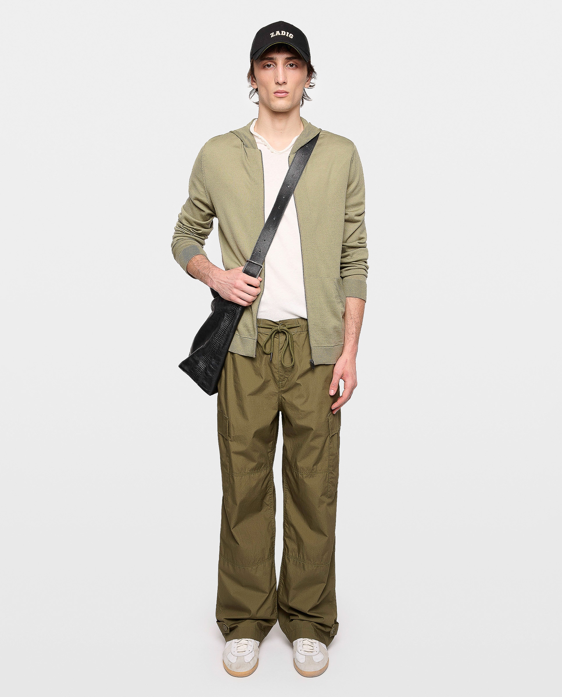 Sudadera con cremallera de hombre tipo cárdigan con capucha de lana - Zadig & Voltaire - Beige Beige-4