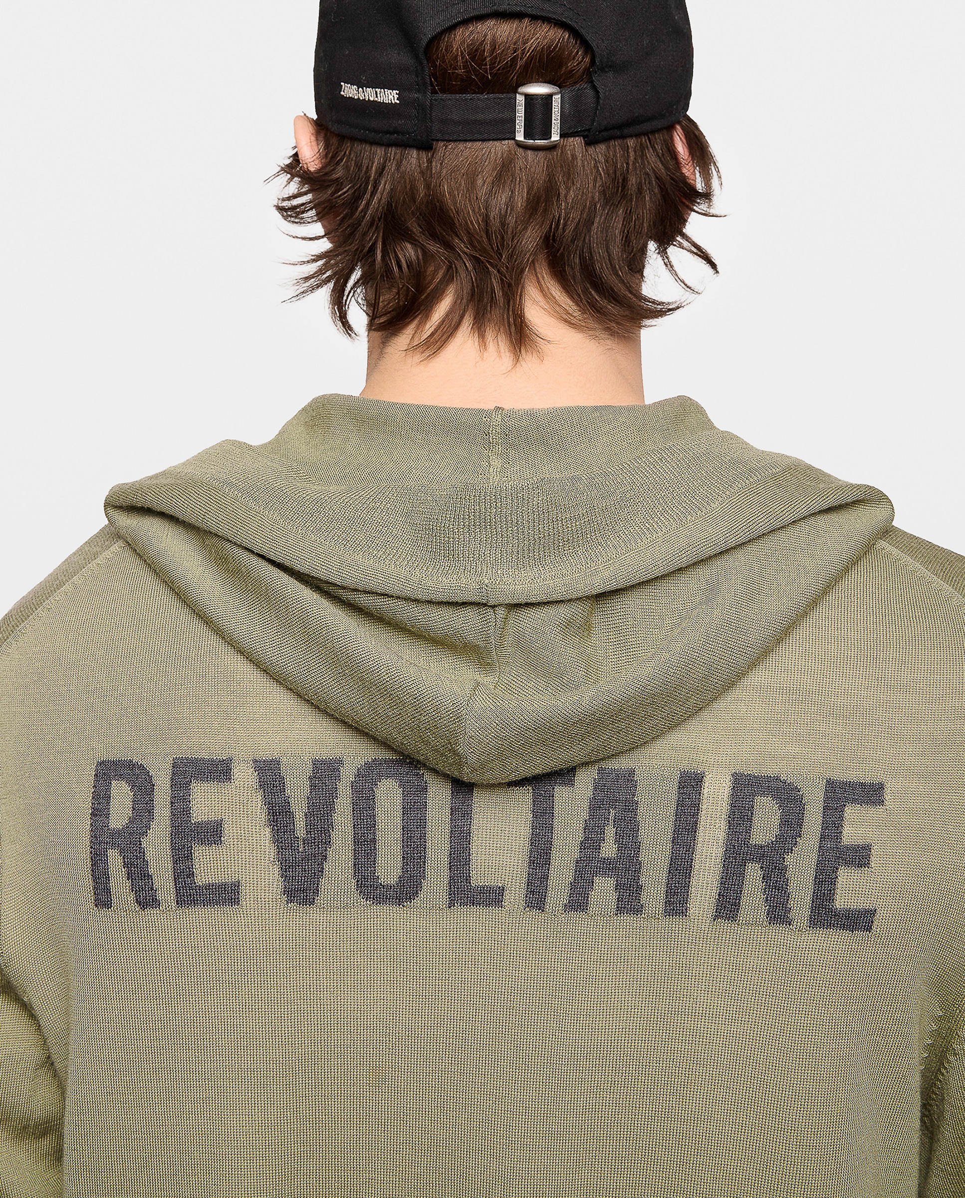 Sudadera con cremallera de hombre tipo cárdigan con capucha de lana - Zadig & Voltaire - Beige Beige-5