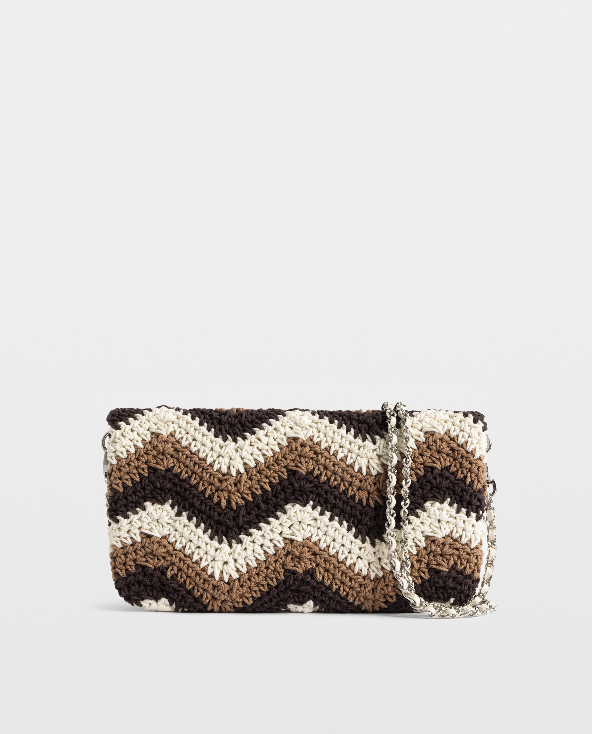 Bolso de mano rock de macramé con strass - Zadig & Voltaire - Marrón Marrón-5