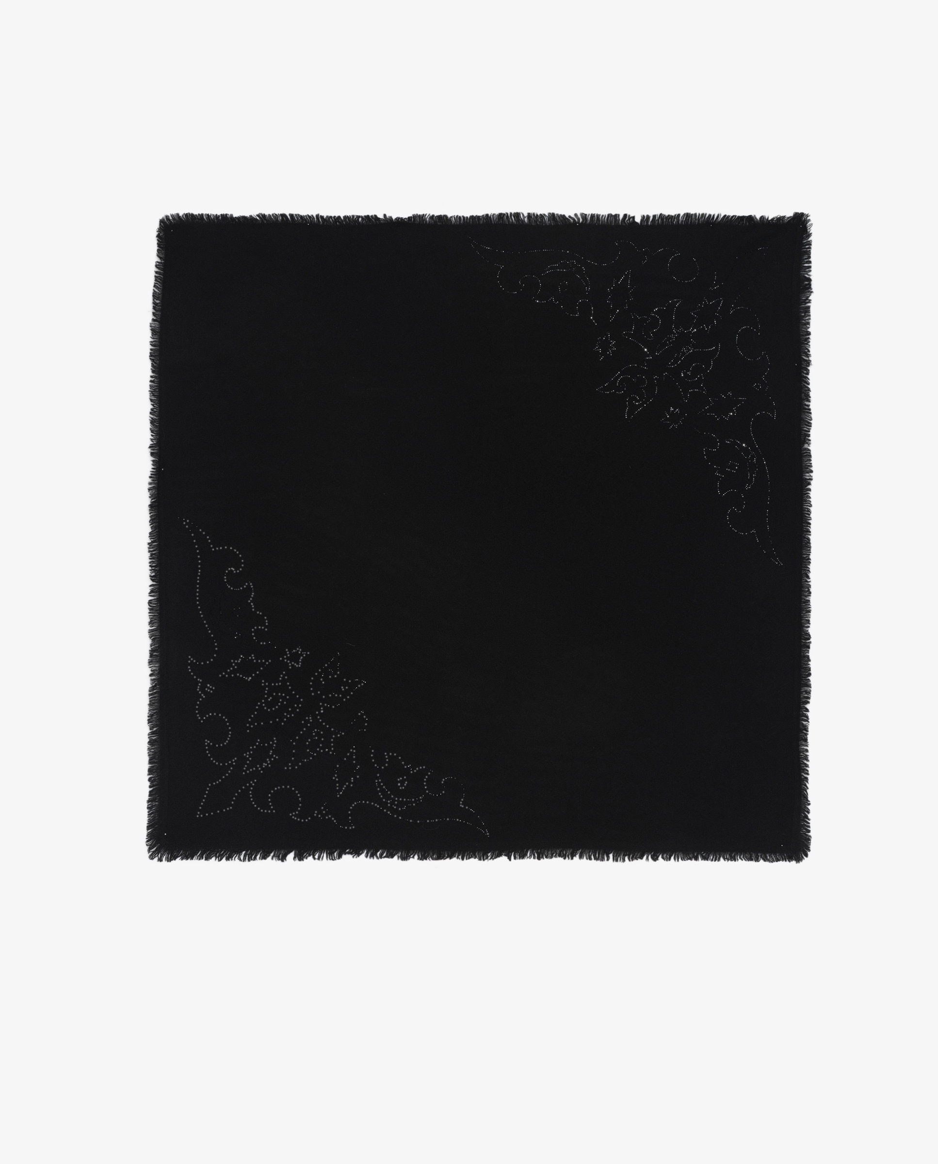 Pañuelo strass western 90 para mujer en cachemira - Zadig & Voltaire - Negro Negro-3
