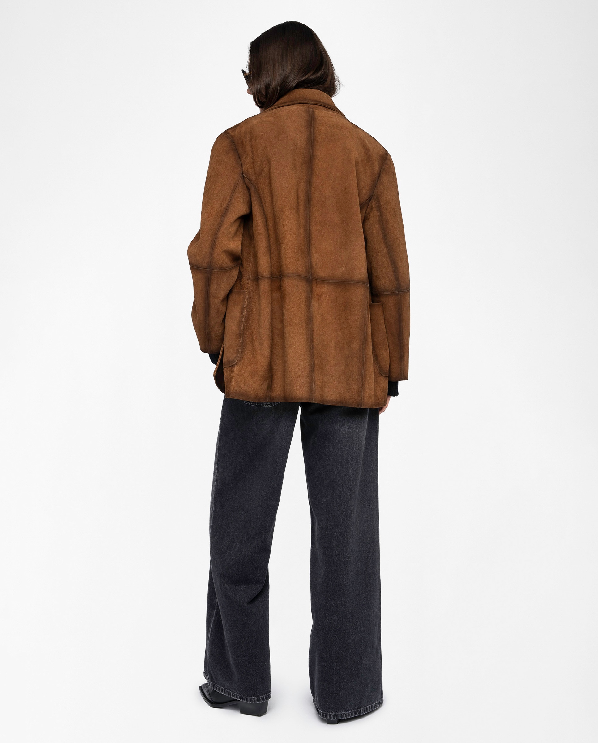 Cazadora de mujer de ante con mangas largas - Zadig & Voltaire - Amarillo Amarillo-2