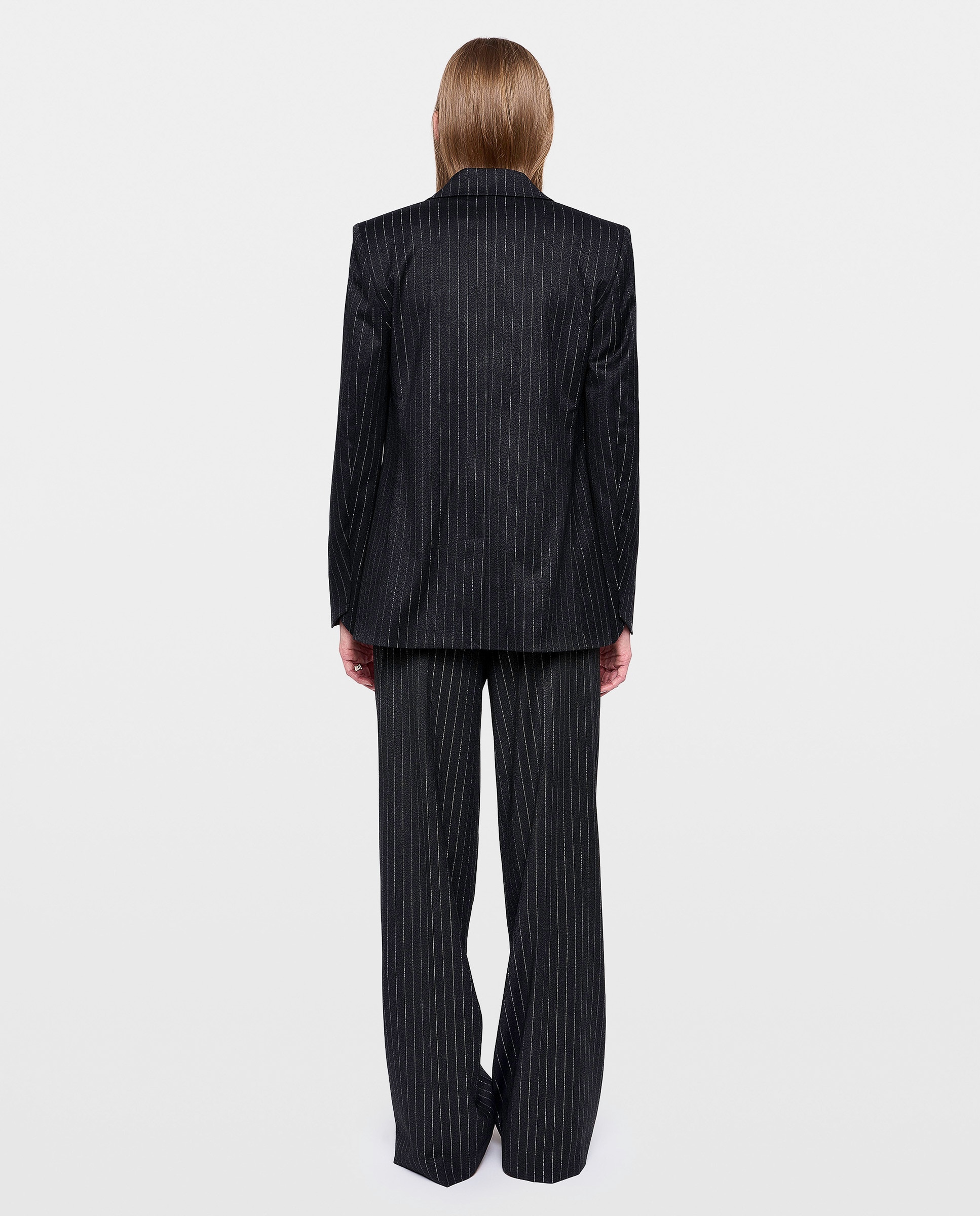Blazer de mujer recto estructurado con hombreras - Zadig & Voltaire - Gris oscuro Gris oscuro-2