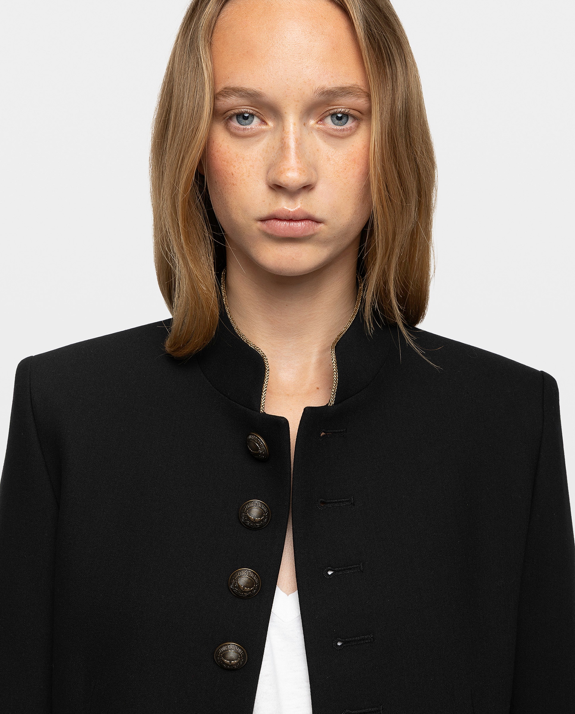 Chaqueta de mujer de sastre estilo militar - Zadig & Voltaire - Negro Negro-4