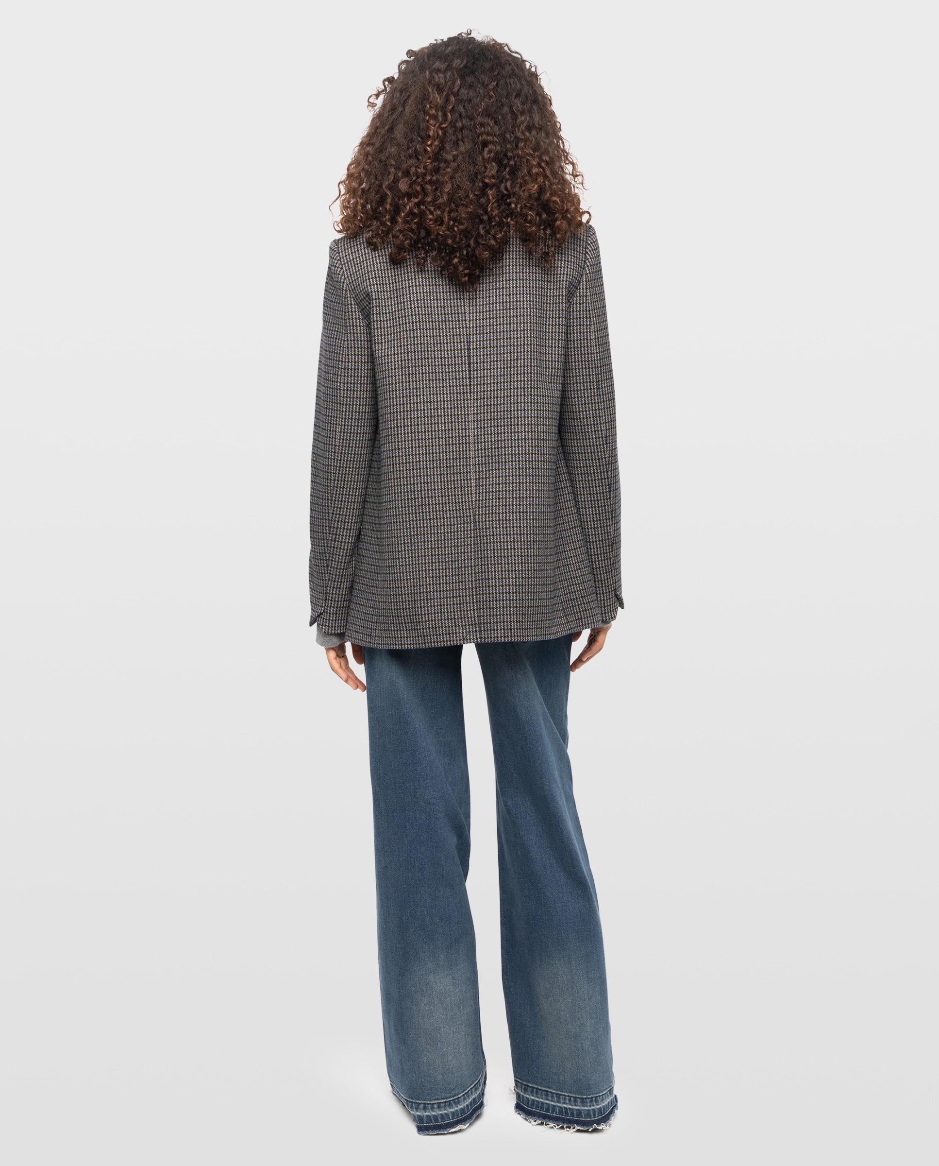 Blazer de mujer estructurado oversize con lana - Zadig & Voltaire - Azul marino Azul marino-2
