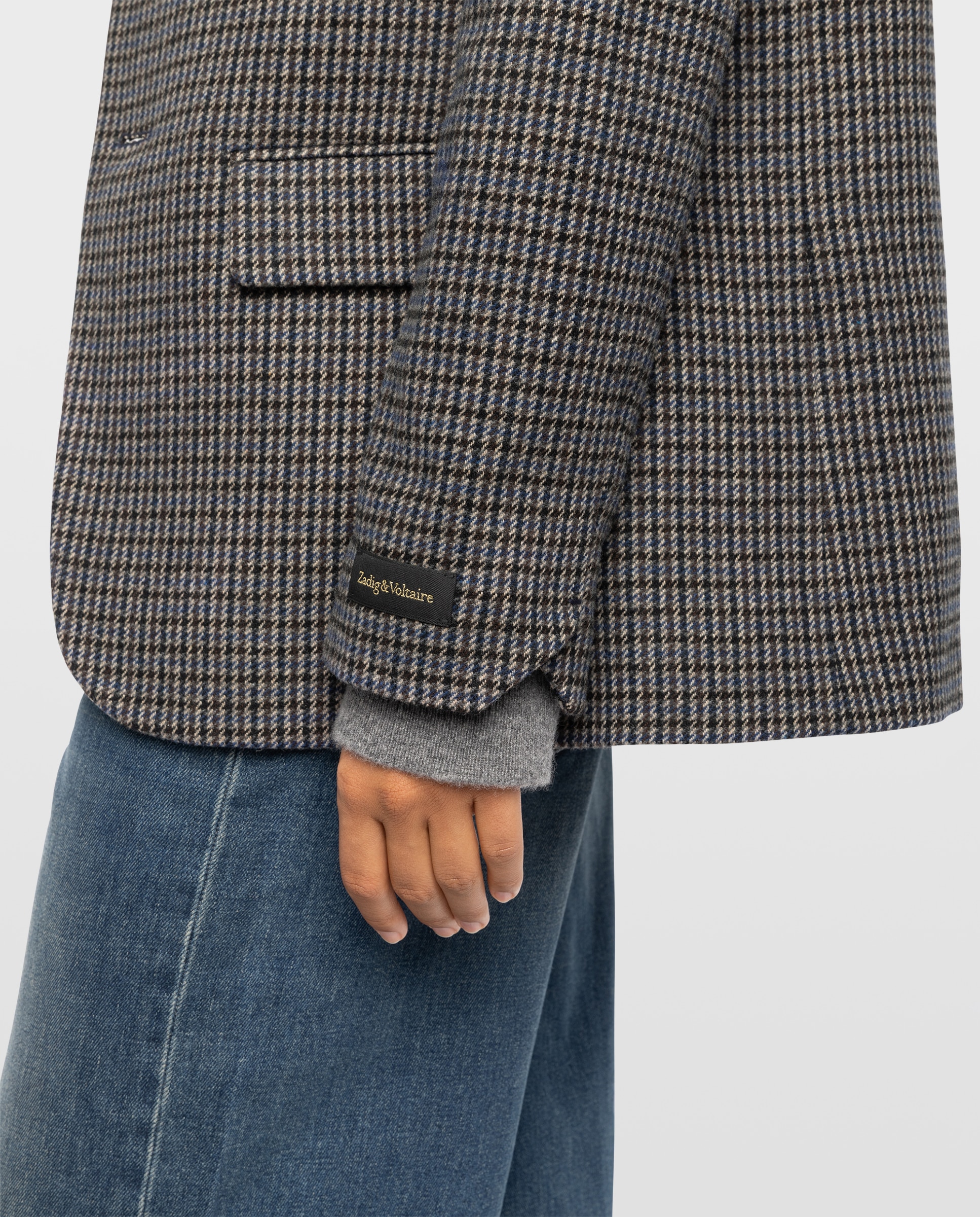 Blazer de mujer estructurado oversize con lana - Zadig & Voltaire - Azul marino Azul marino-4