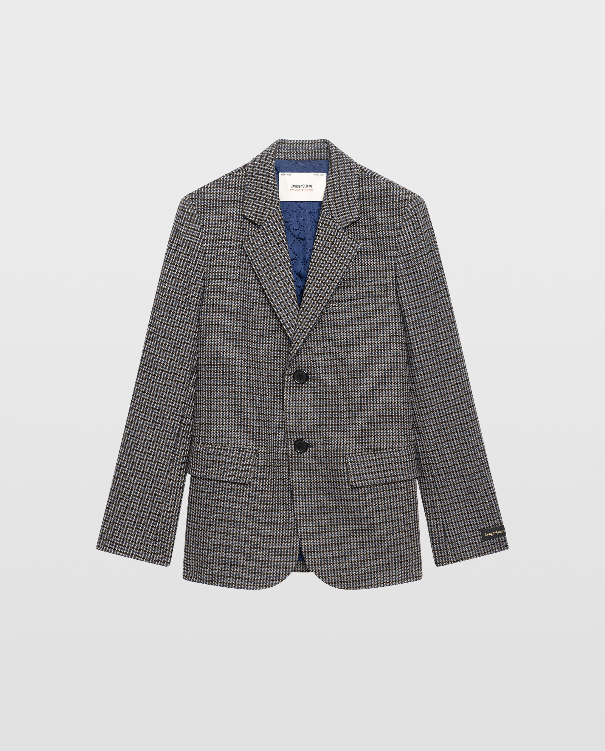 Blazer de mujer estructurado oversize con lana - Zadig & Voltaire - Azul marino Azul marino-5