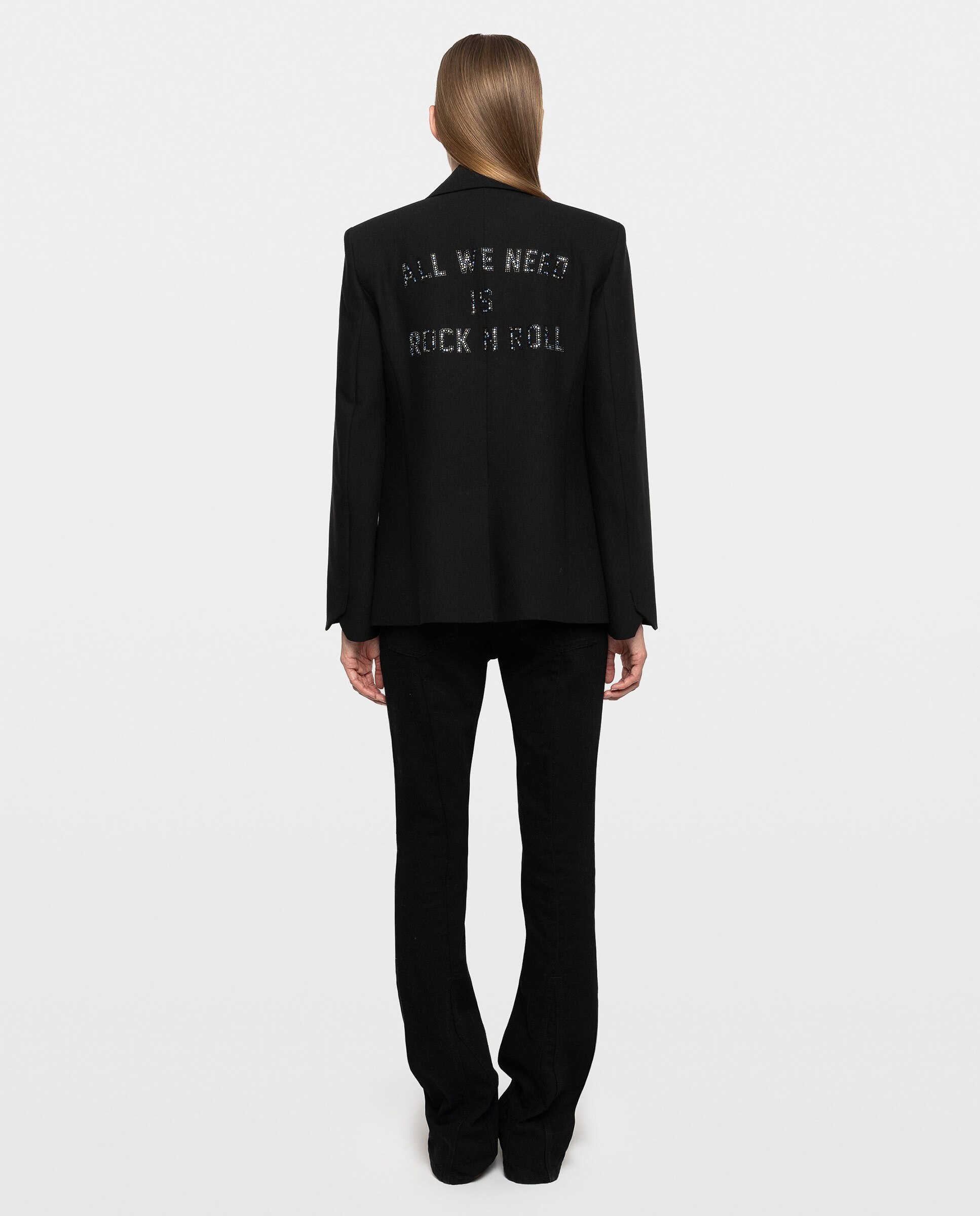 Blazer de mujer de sastrería con strass - Zadig & Voltaire - Negro Negro-2