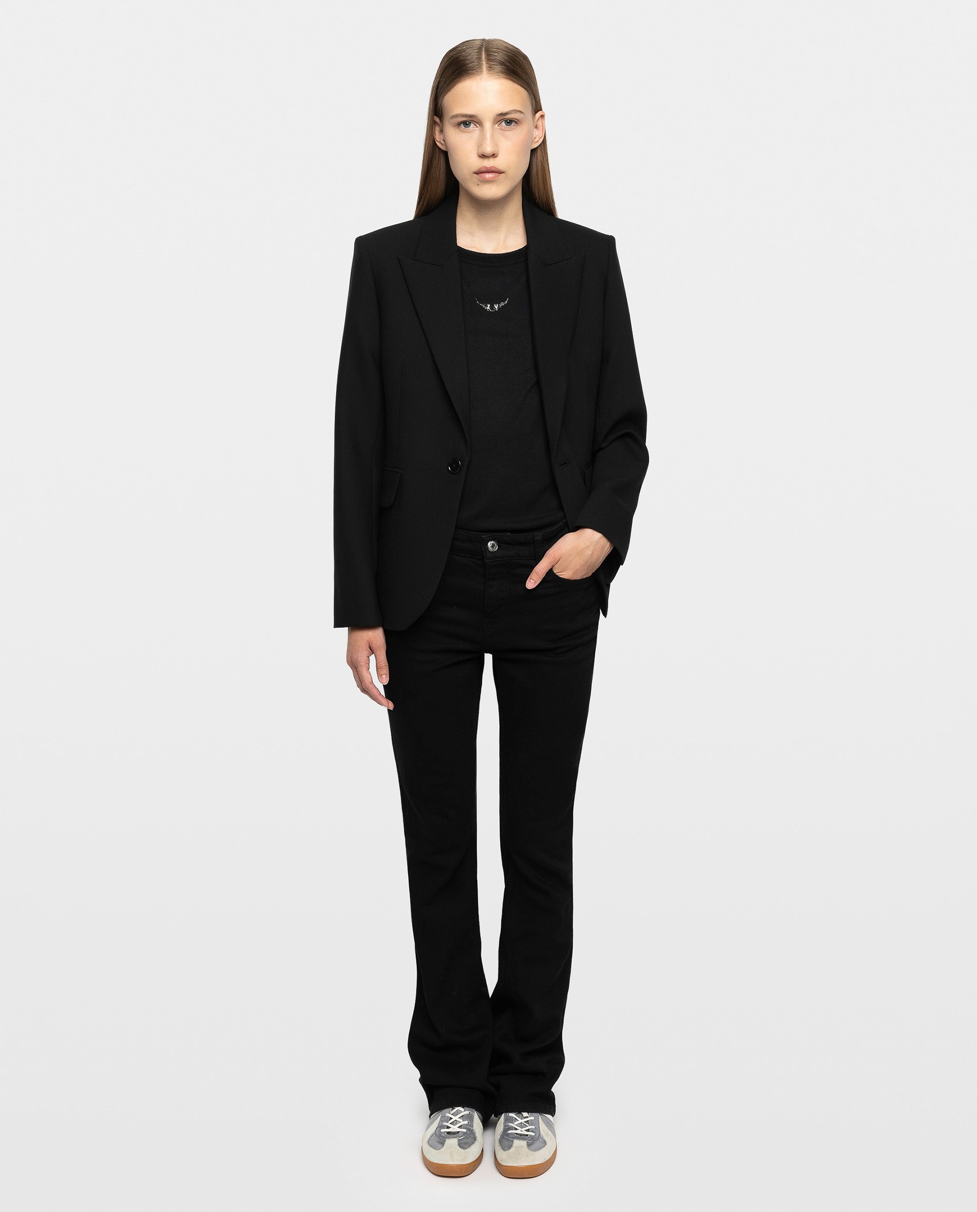 Blazer de mujer de sastrería con strass - Zadig & Voltaire - Negro Negro-4