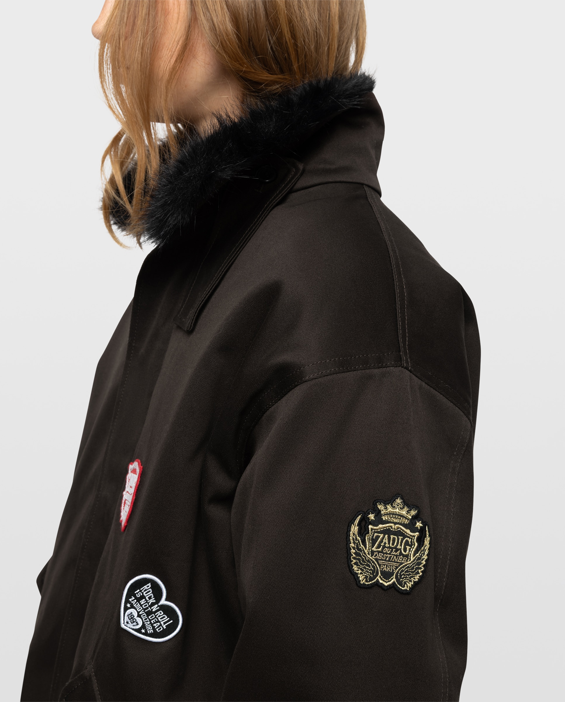Imagen 2 de Parka de mujer corta de algodón - Zadig & Voltaire - Marrón Marrón