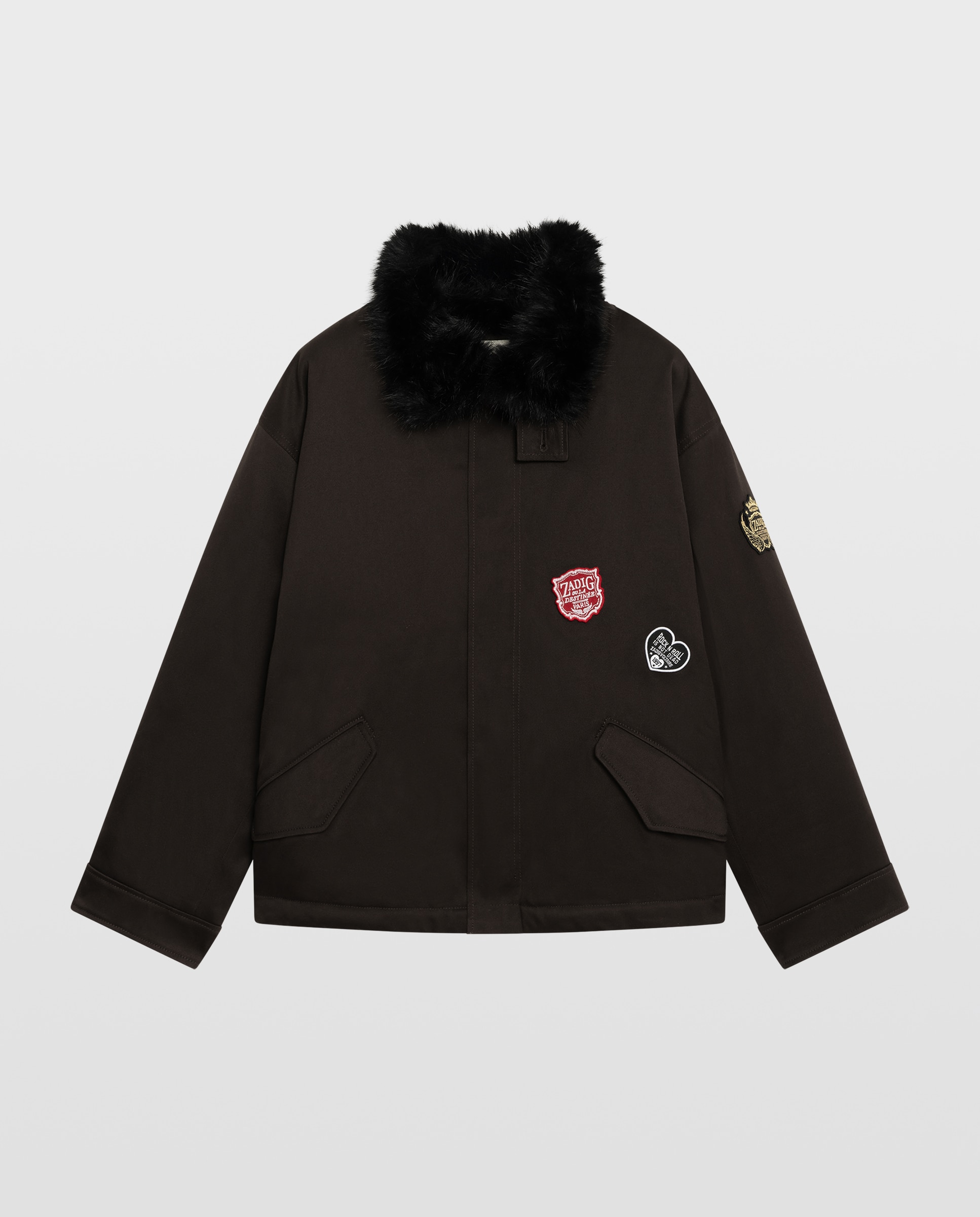 Imagen 6 de Parka de mujer corta de algodón - Zadig & Voltaire - Marrón Marrón