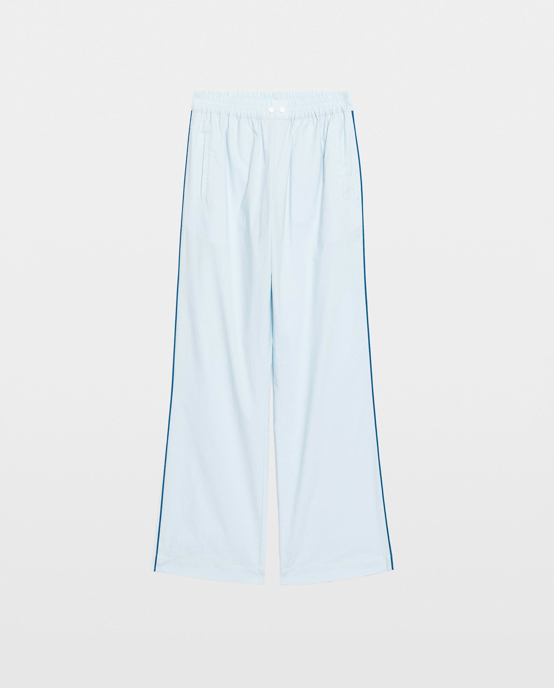 Pantalones rectos estilo jogging de algodón de mujer - Zadig & Voltaire - Azul claro Azul claro-5