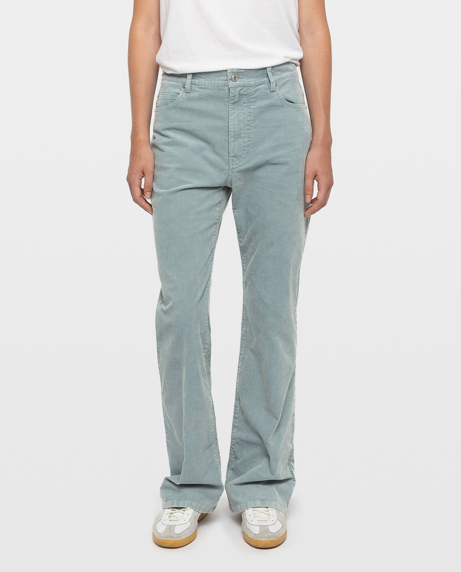 Pantalón de mujer amplio de pana - Zadig & Voltaire - Azul Azul-2