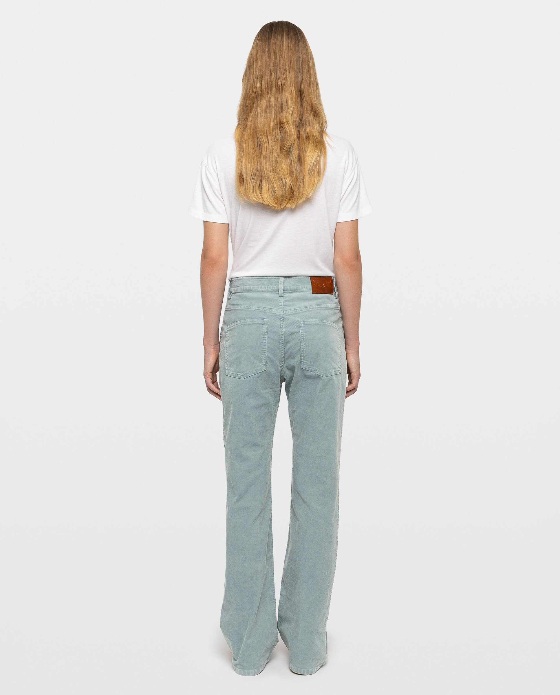 Pantalón de mujer amplio de pana - Zadig & Voltaire - Azul Azul-3