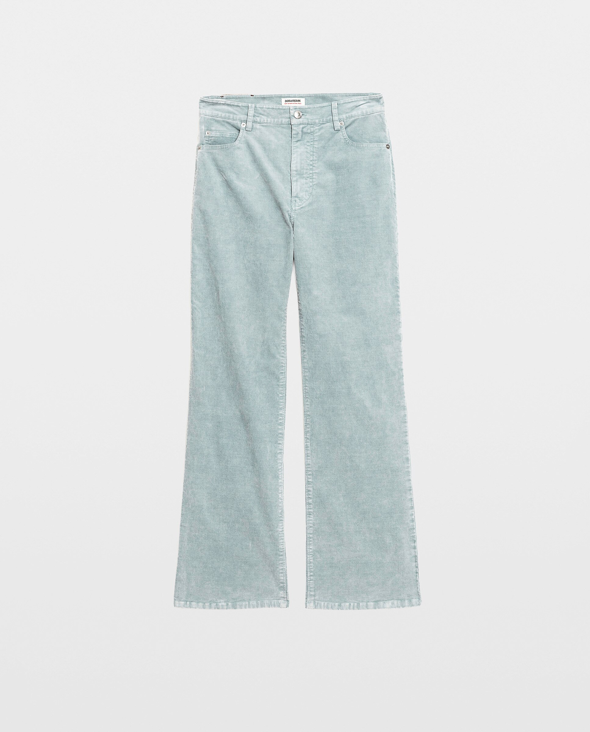Pantalón de mujer amplio de pana - Zadig & Voltaire - Azul Azul-5