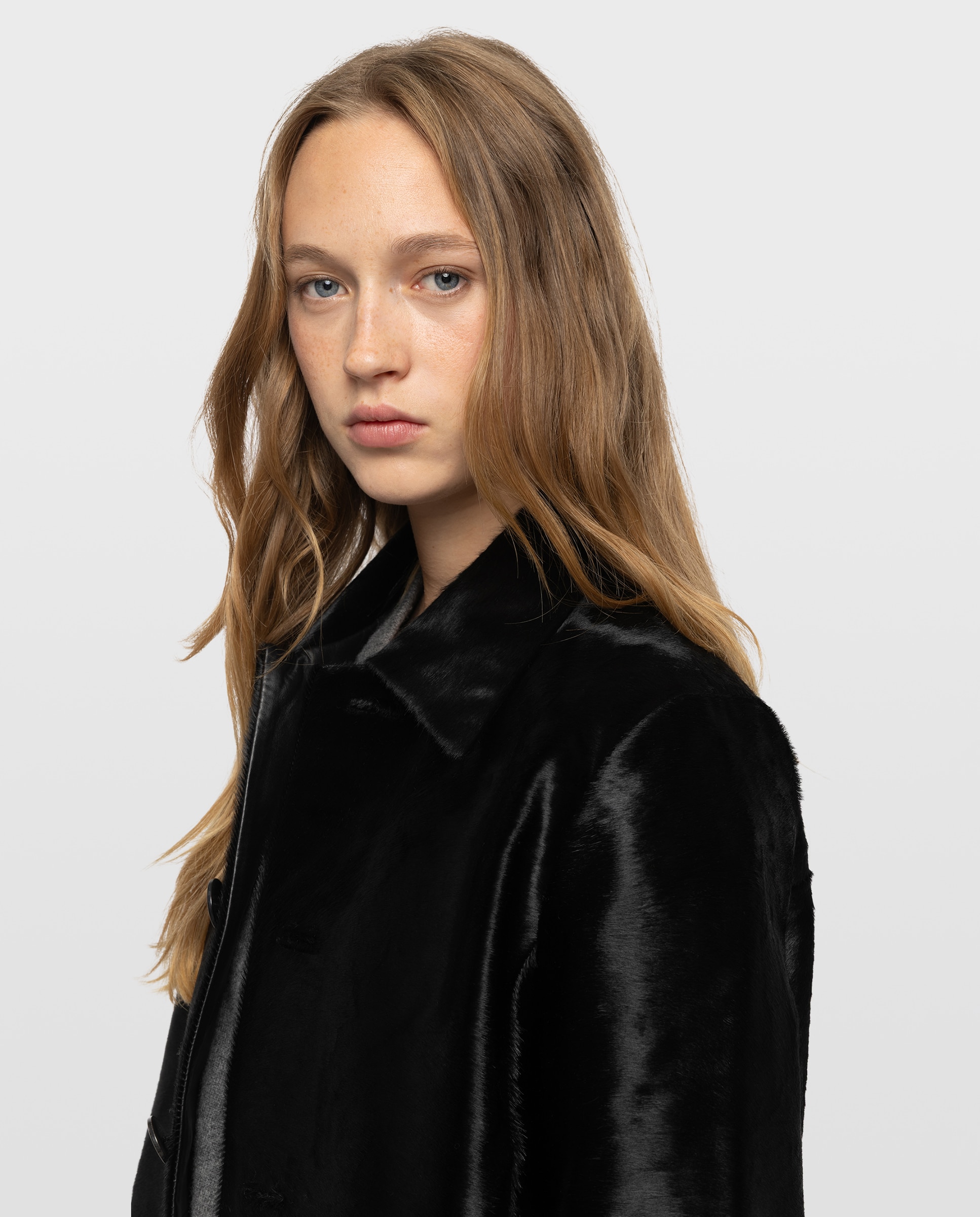 Cazadora de piel de mujer crop efecto potro - Zadig & Voltaire - Negro Negro-3