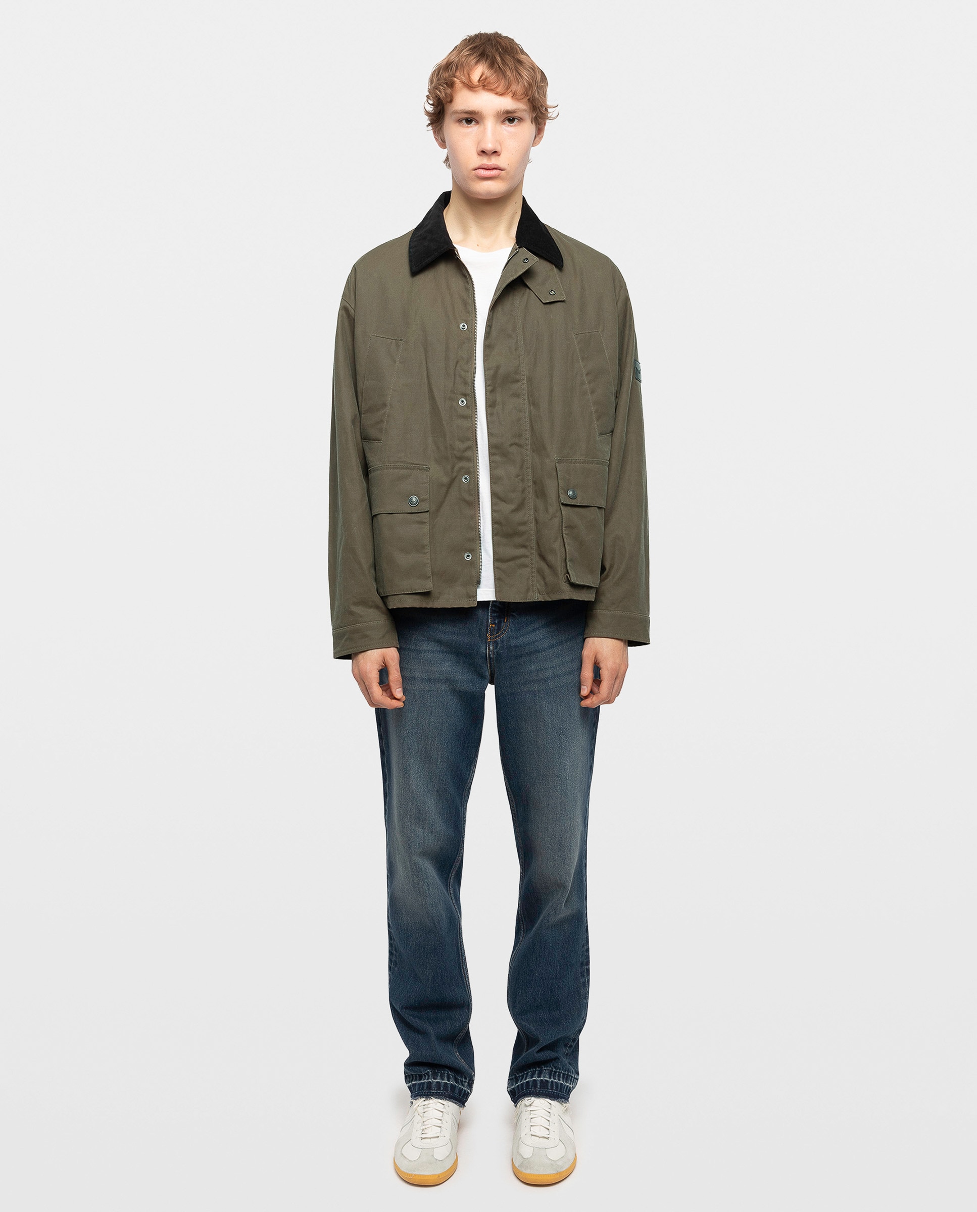 Cazadora de hombre de algodón con cremallera - Zadig & Voltaire - Beige Beige-3