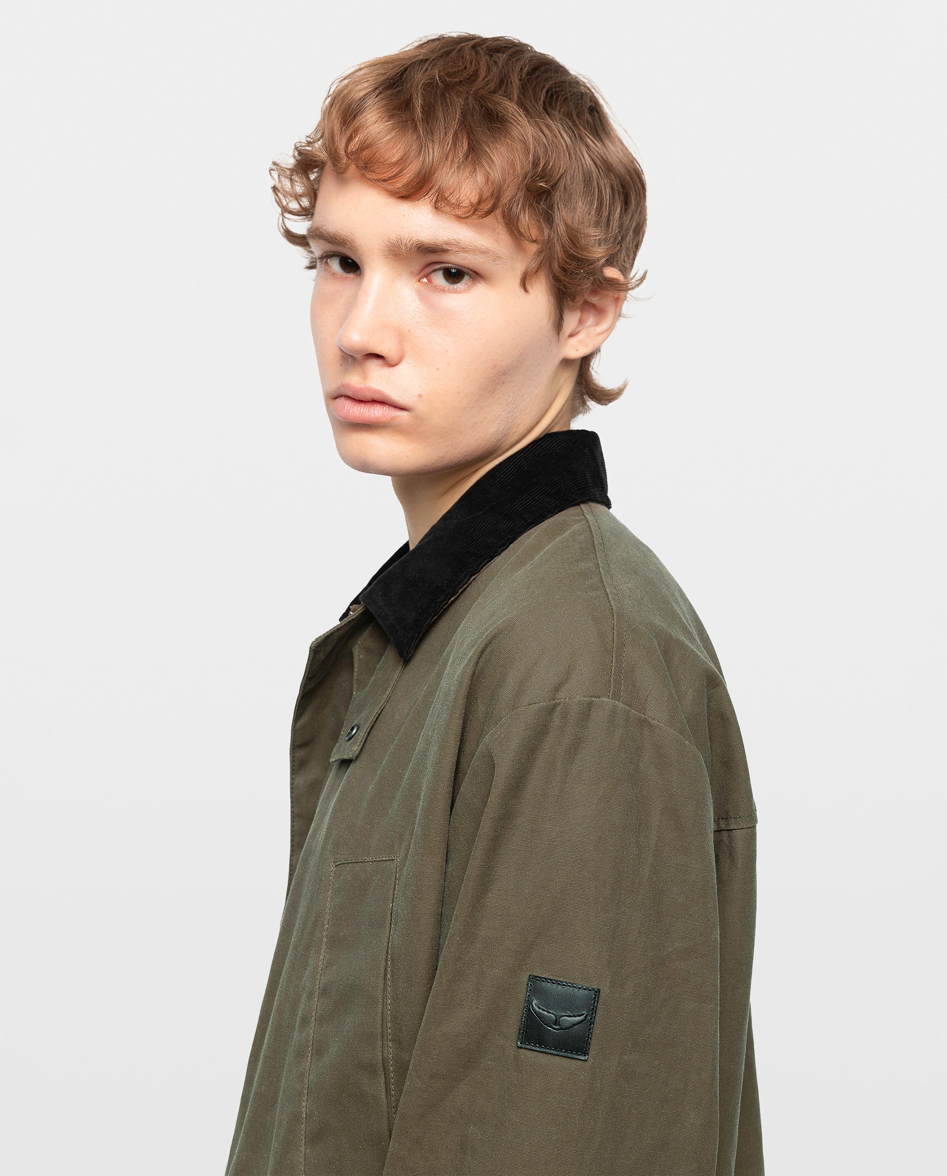 Cazadora de hombre de algodón con cremallera - Zadig & Voltaire - Beige Beige-4