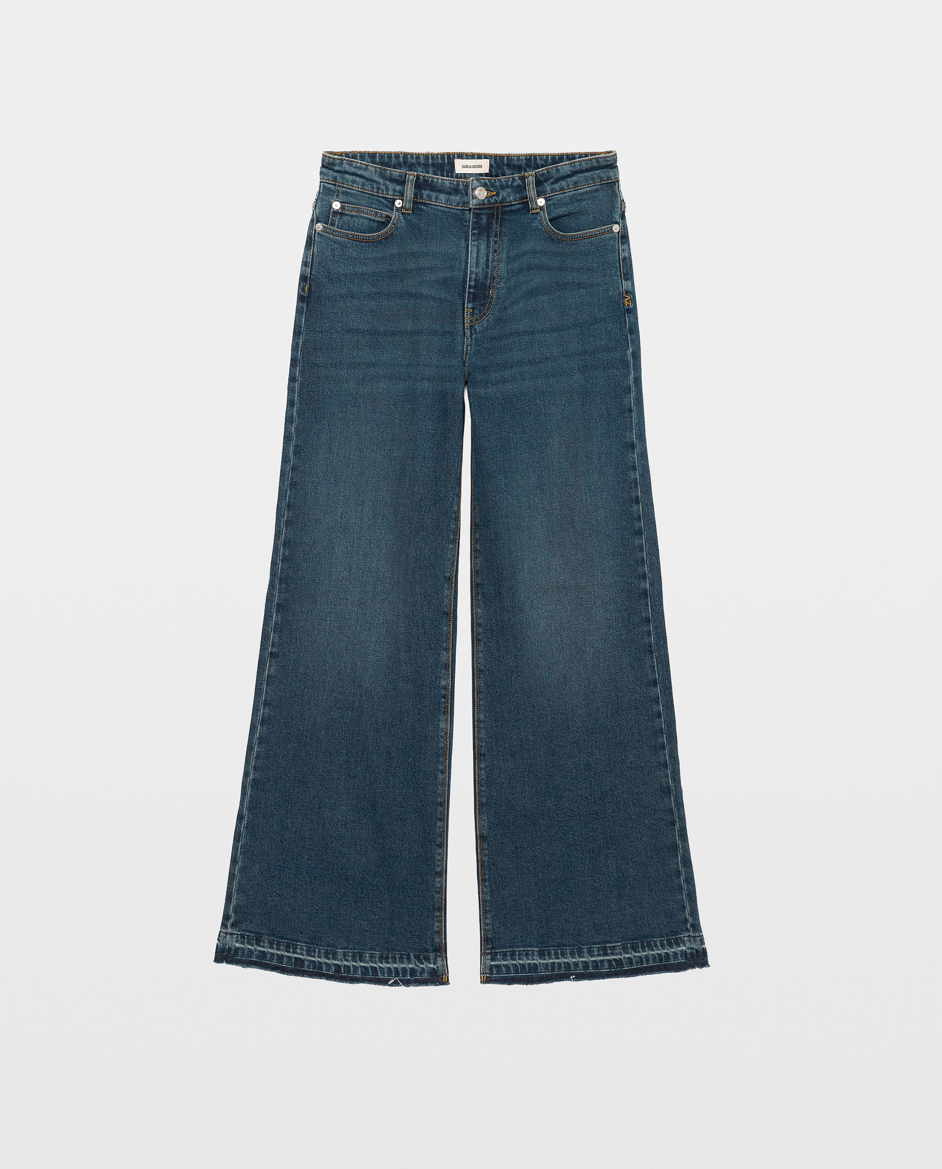 Vaquero ancho de mujer de cintura alta - Zadig & Voltaire - Azul marino Azul marino-5
