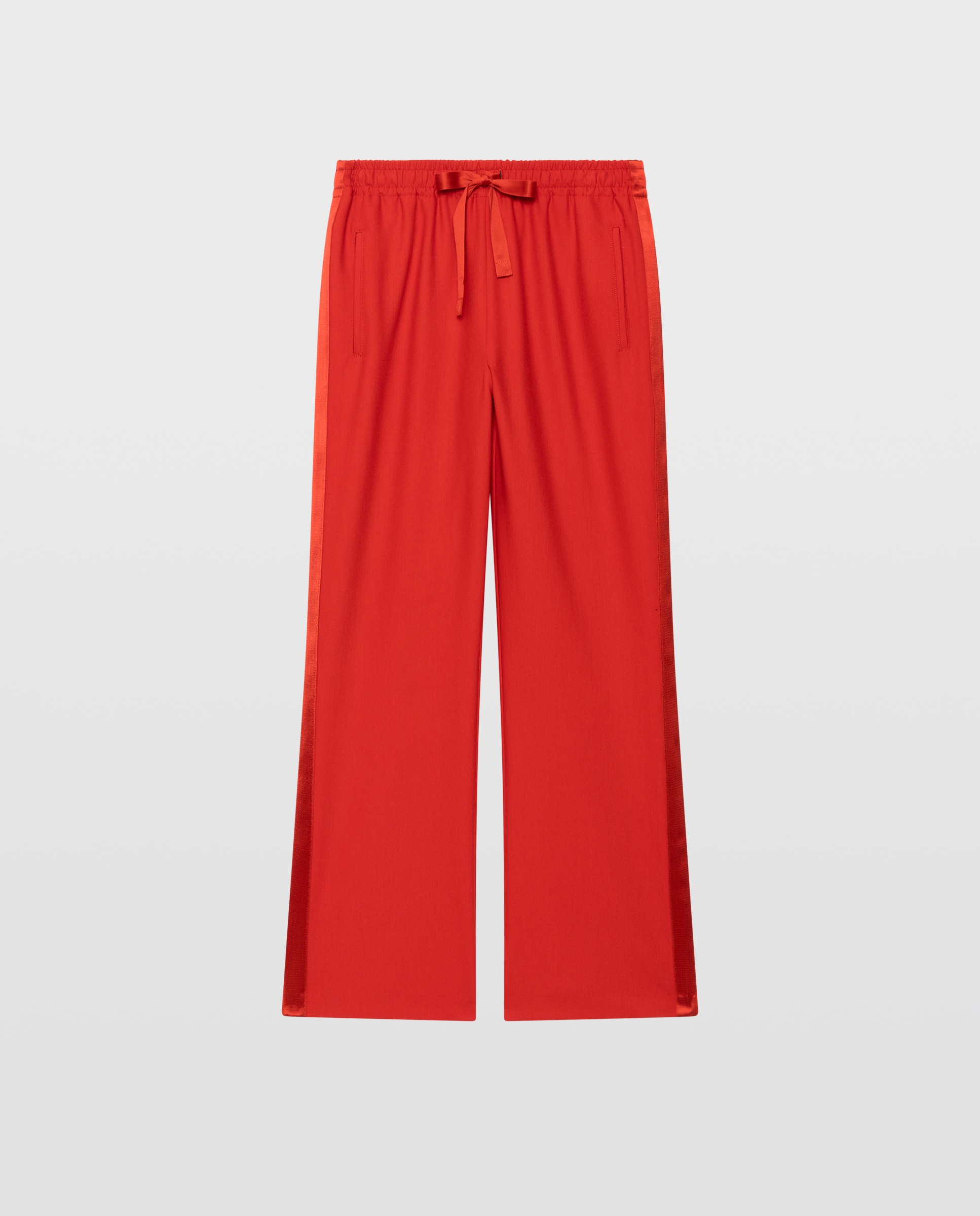 Pantalones anchos de mujer de sastre estilo jogging - Zadig & Voltaire - Rojo Rojo-4