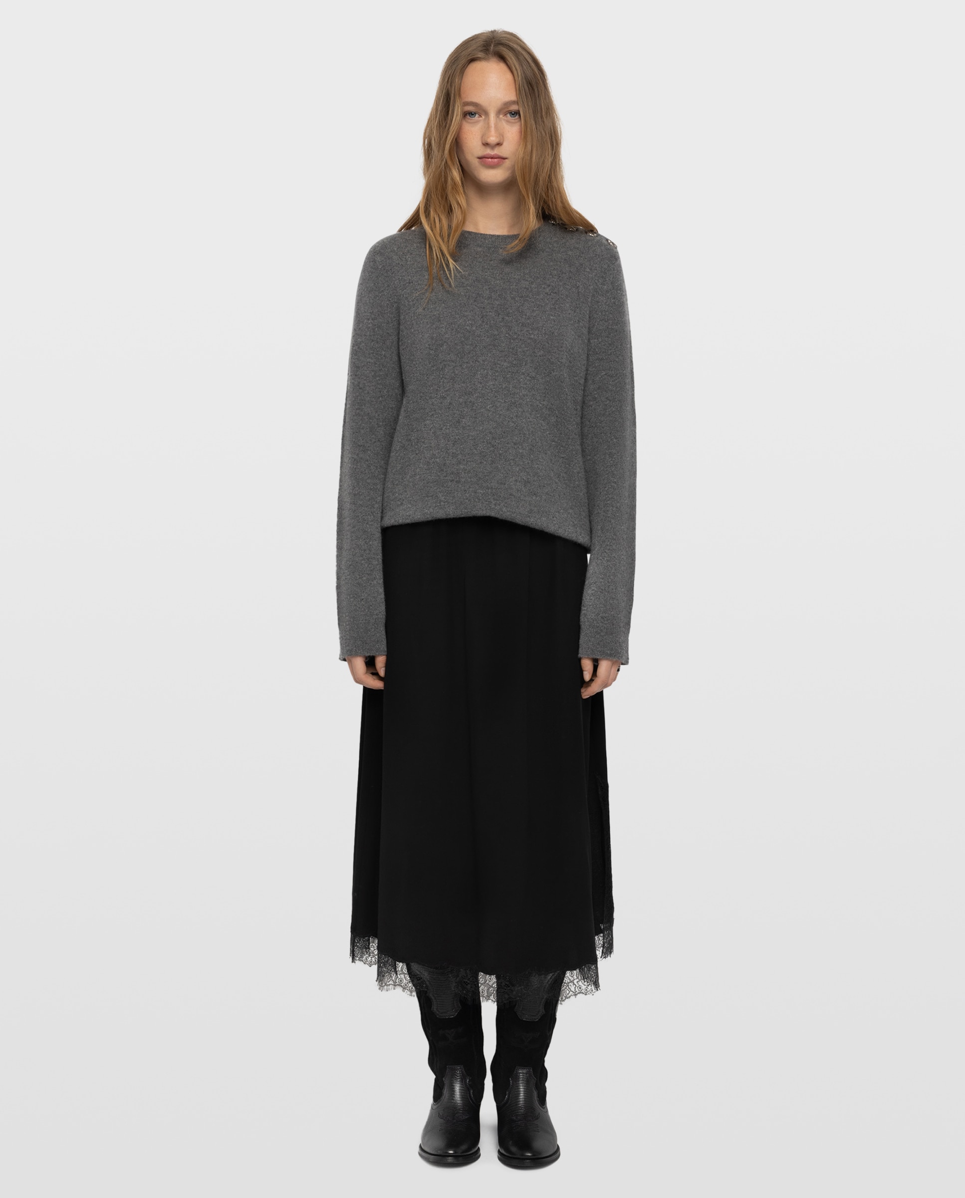 Falda larga lencera - Zadig & Voltaire - Negro Negro-1