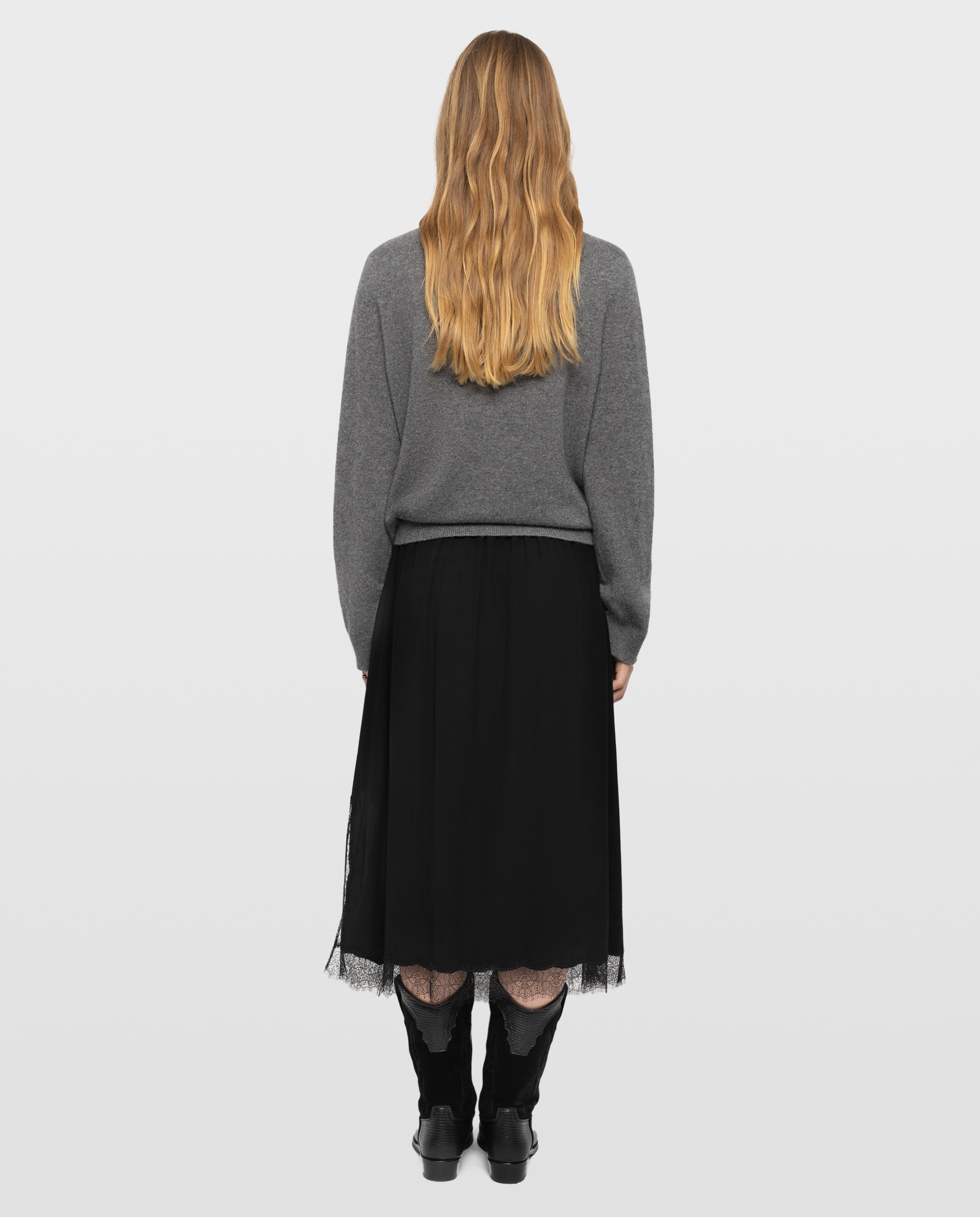 Falda larga lencera - Zadig & Voltaire - Negro Negro-2