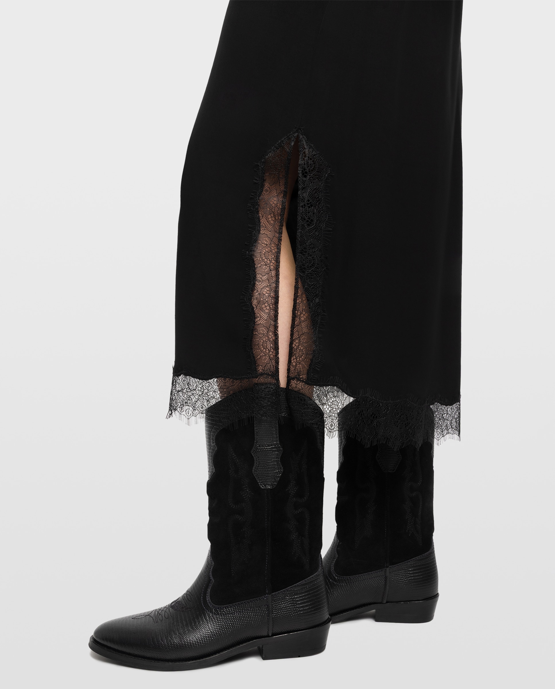 Falda larga lencera - Zadig & Voltaire - Negro Negro-4