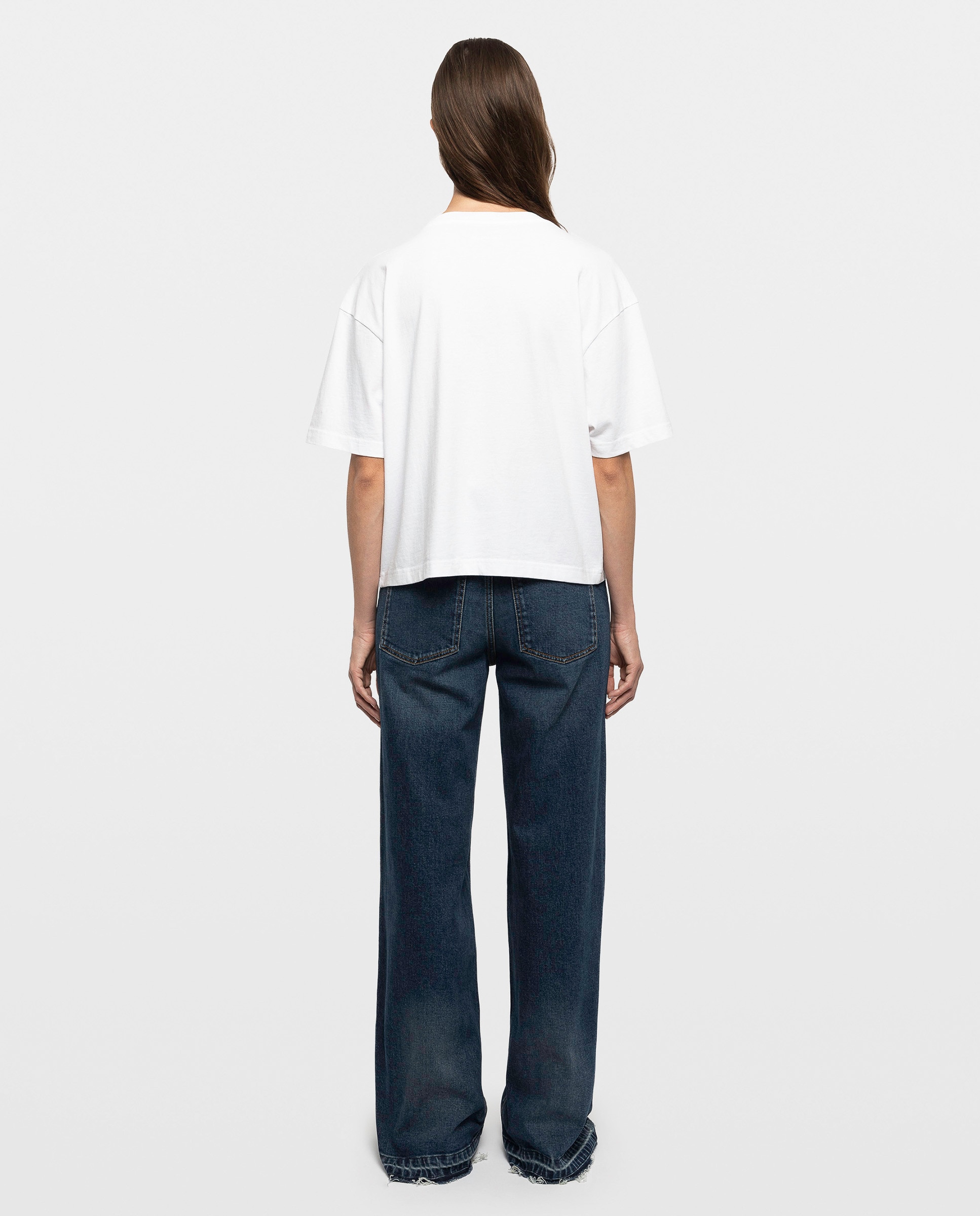 Camiseta de mujer de manga corta de algodón con corazón de strass - Zadig & Voltaire - Blanco Blanco-2