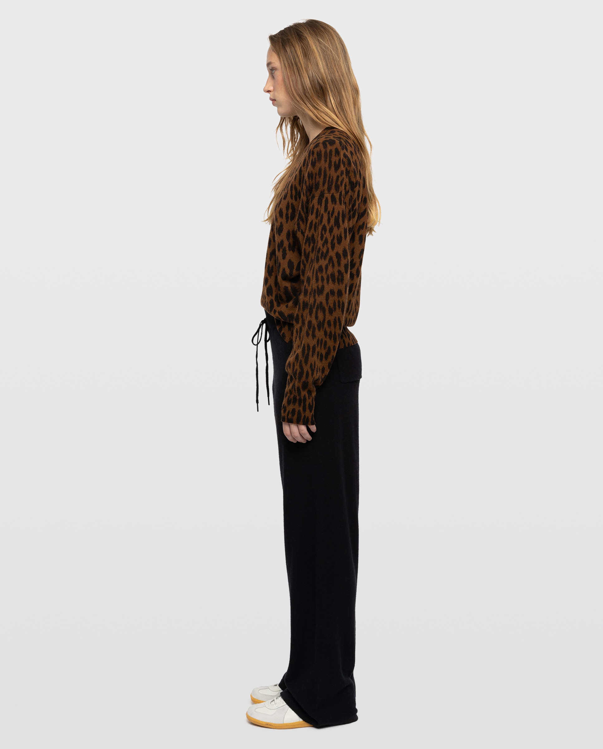 Pantalones jogger de punto de mujer rectos cintura baja - Zadig & Voltaire - Negro Negro-3