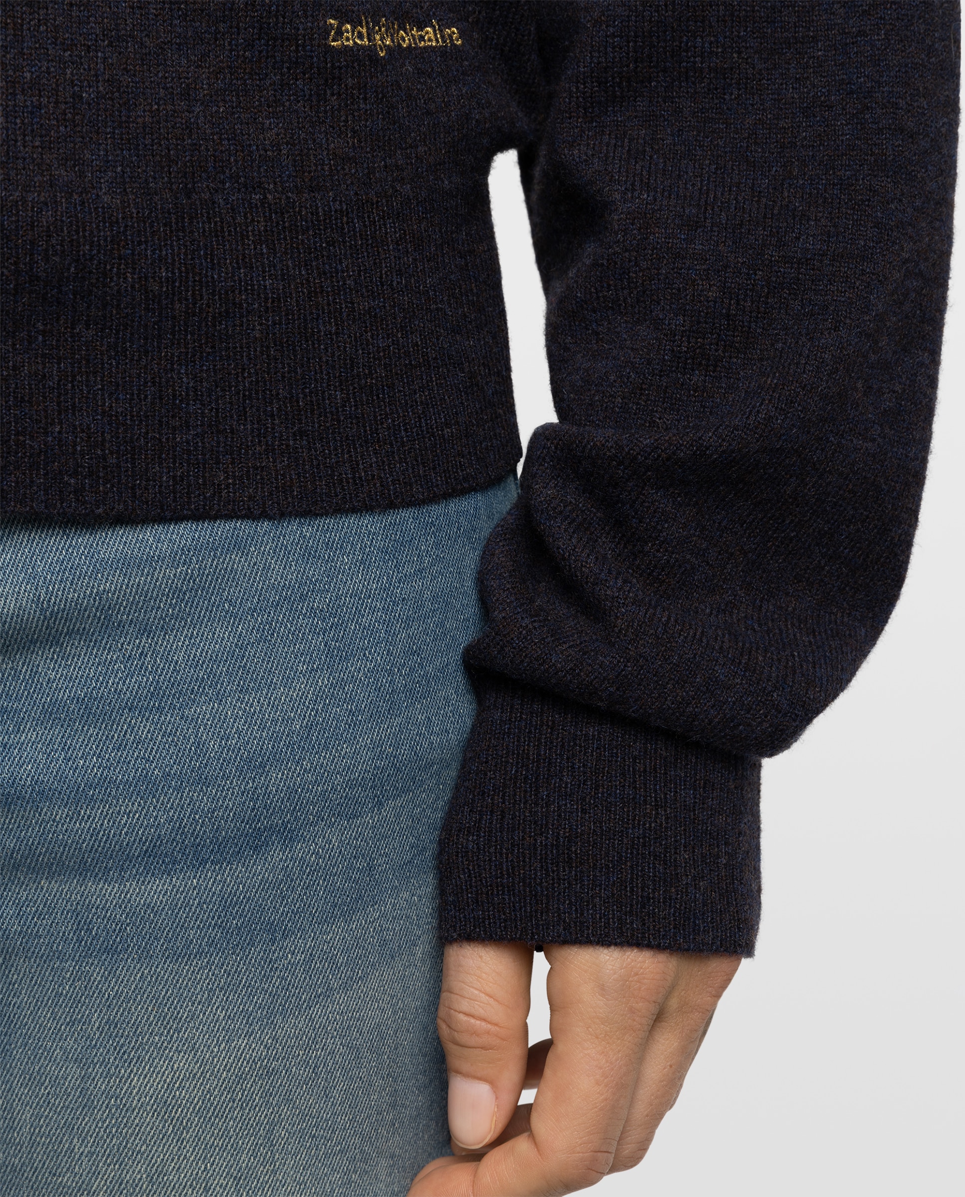Jersey de mujer de cuello alto y manga larga - Zadig & Voltaire - Azul marino Azul marino-4