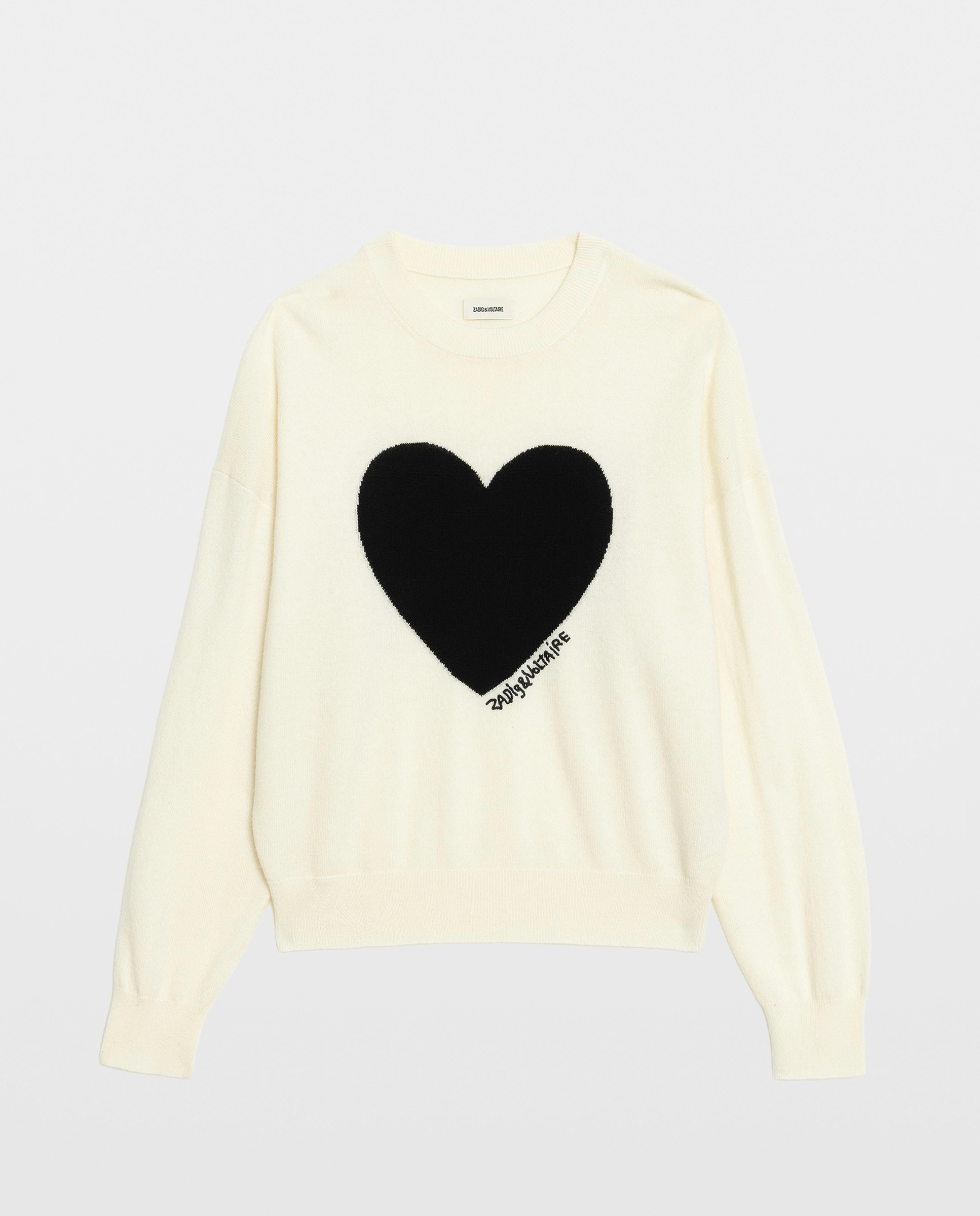 Jersey de mujer de cuello redondo, mangas largas y personalización - Zadig & Voltaire - Blanco Blanco-5