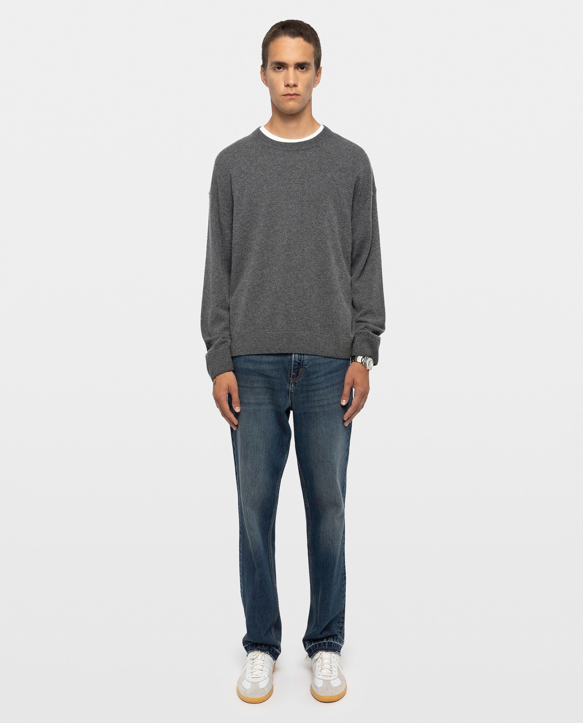 Jersey de hombre de cuello redondo y manga larga - Zadig & Voltaire - Gris Gris-3