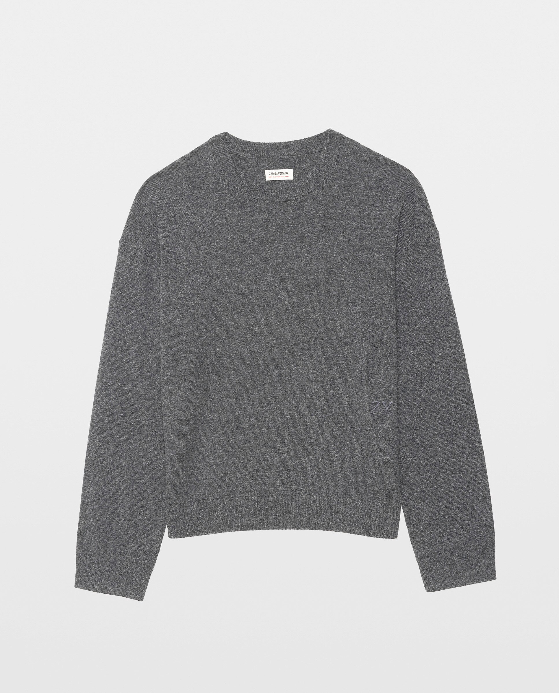 Jersey de hombre de cuello redondo y manga larga - Zadig & Voltaire - Gris Gris-5