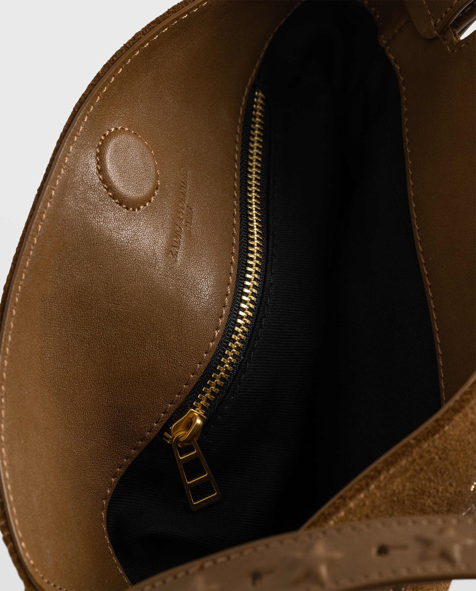 Bolso de hombro baby jane western de ante con efecto envejecido - Zadig & Voltaire - Marrón claro Marrón claro-5