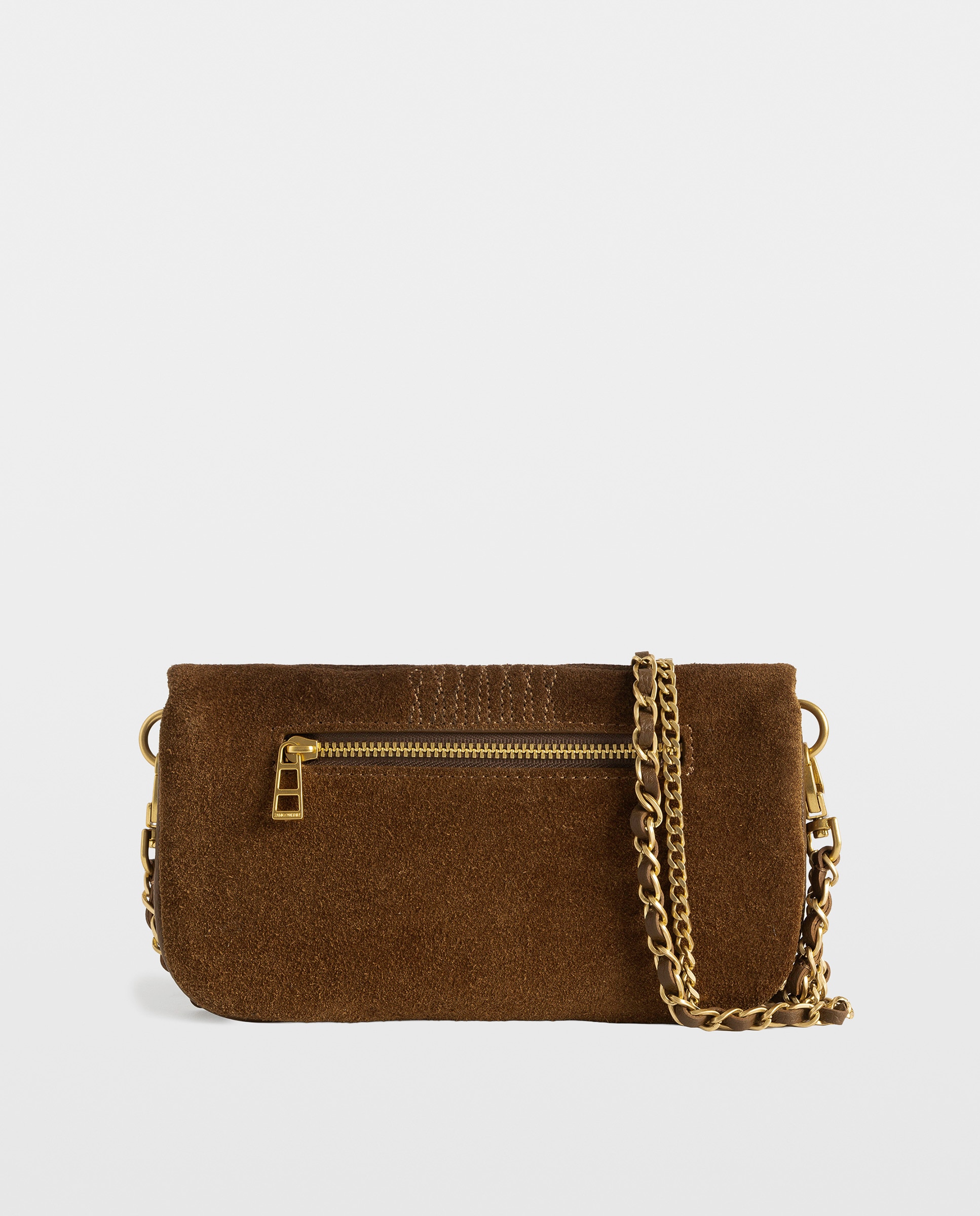 Bolso de mano western mini de ante con efecto desgastado - Zadig & Voltaire - Marrón claro Marrón claro-4