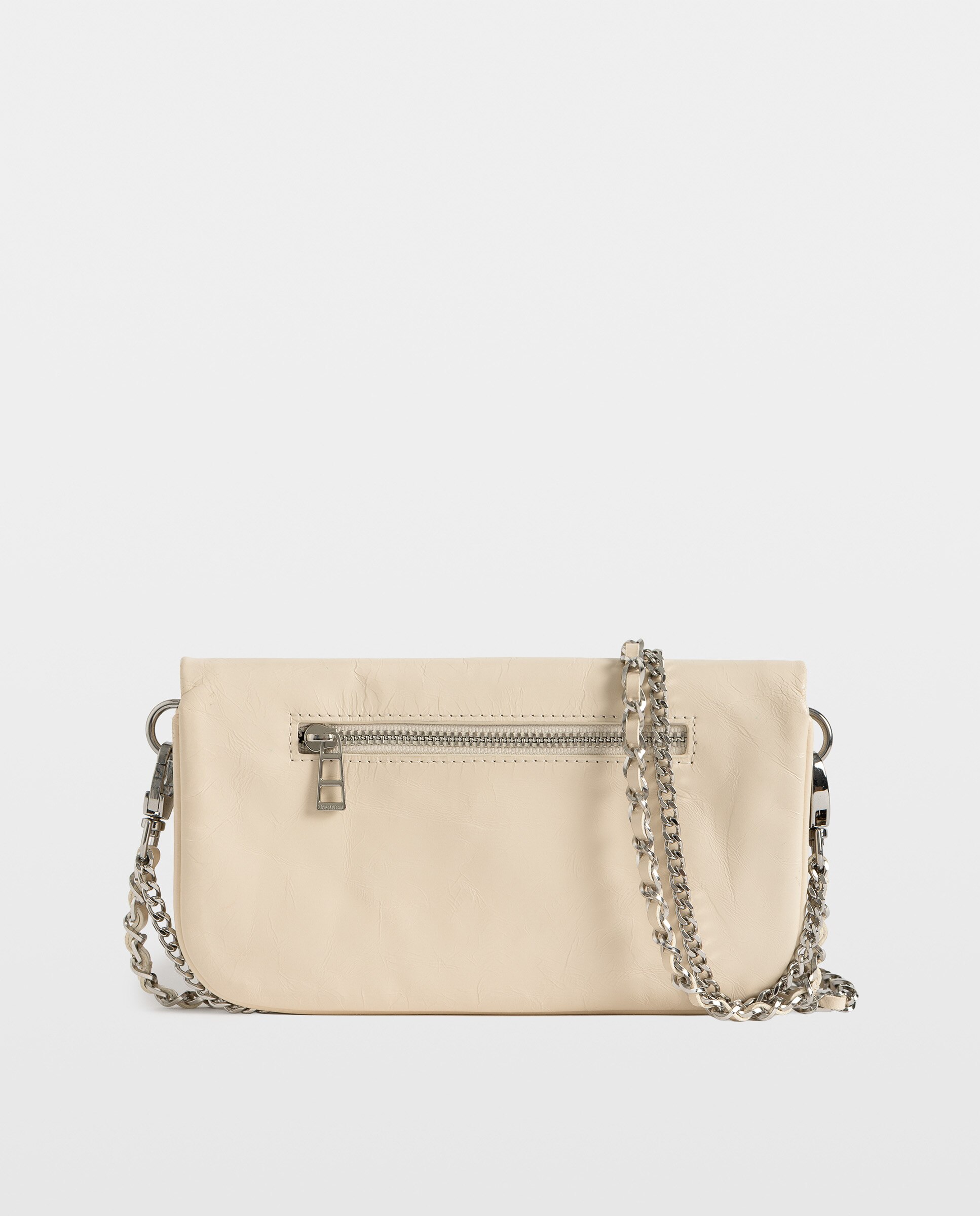 Bolso de mano mini rock mini tattoo de piel charolada con strass - Zadig & Voltaire - Blanco Blanco-4