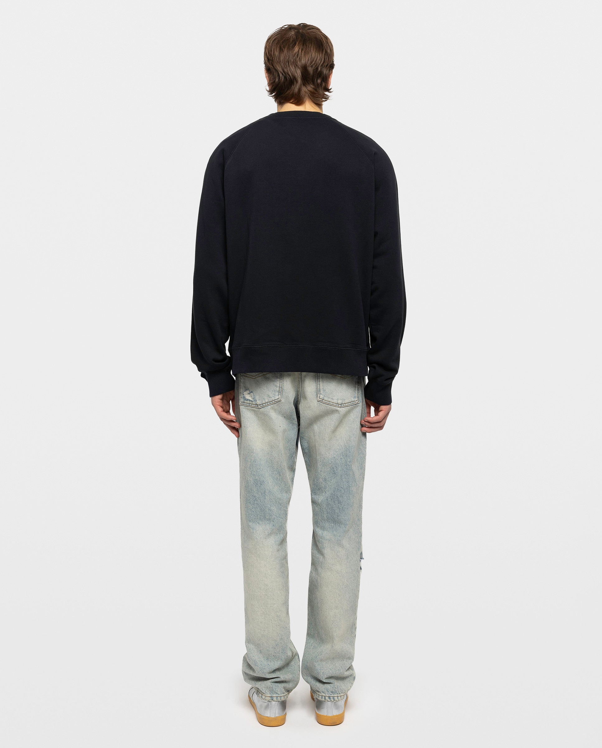 Sudadera sin capucha de hombre de cuello redondo con parches bordados - Zadig & Voltaire - Azul marino Azul marino-2