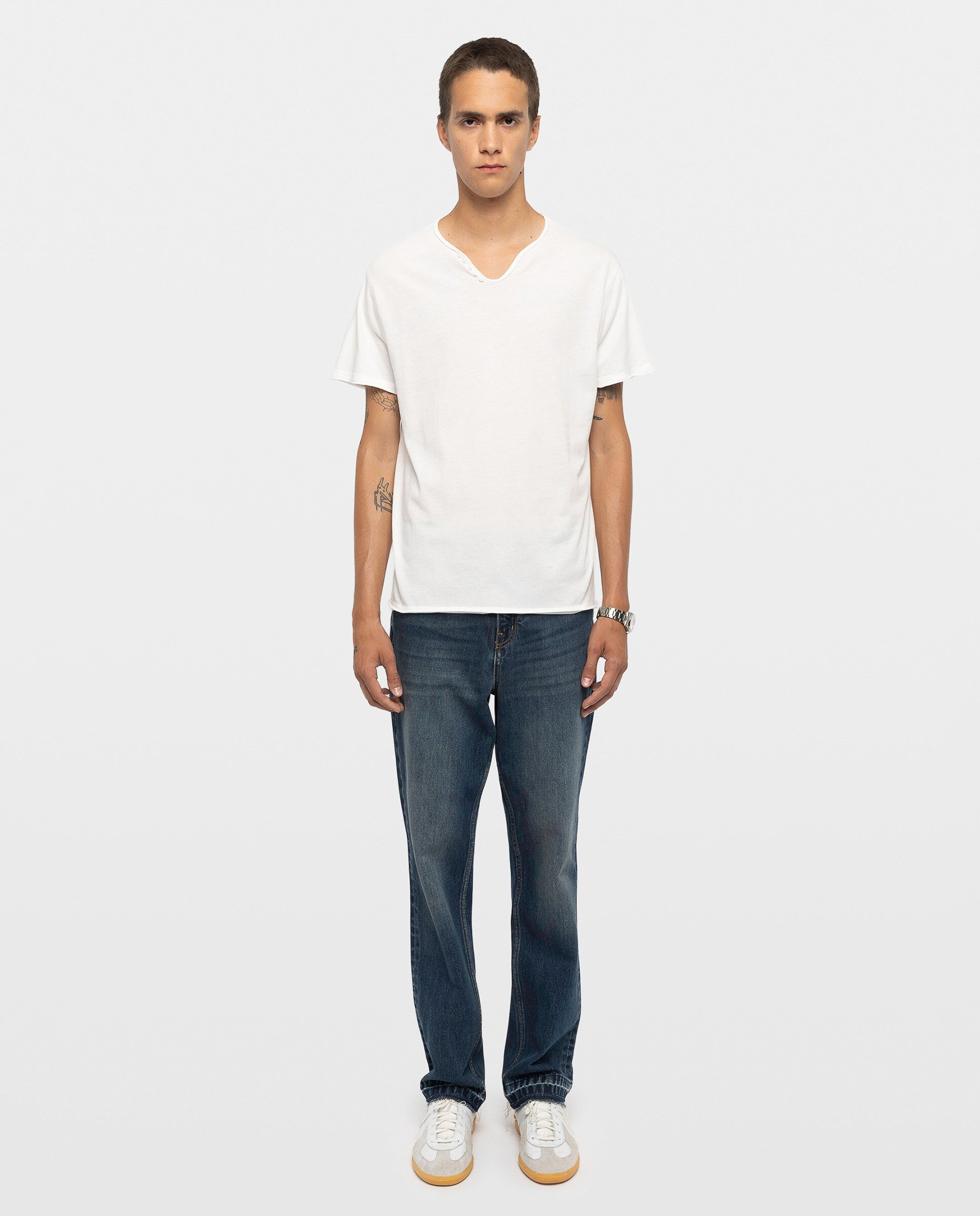 Camiseta de manga corta de hombre tunecina de algodón - Zadig & Voltaire - Blanco Blanco-3