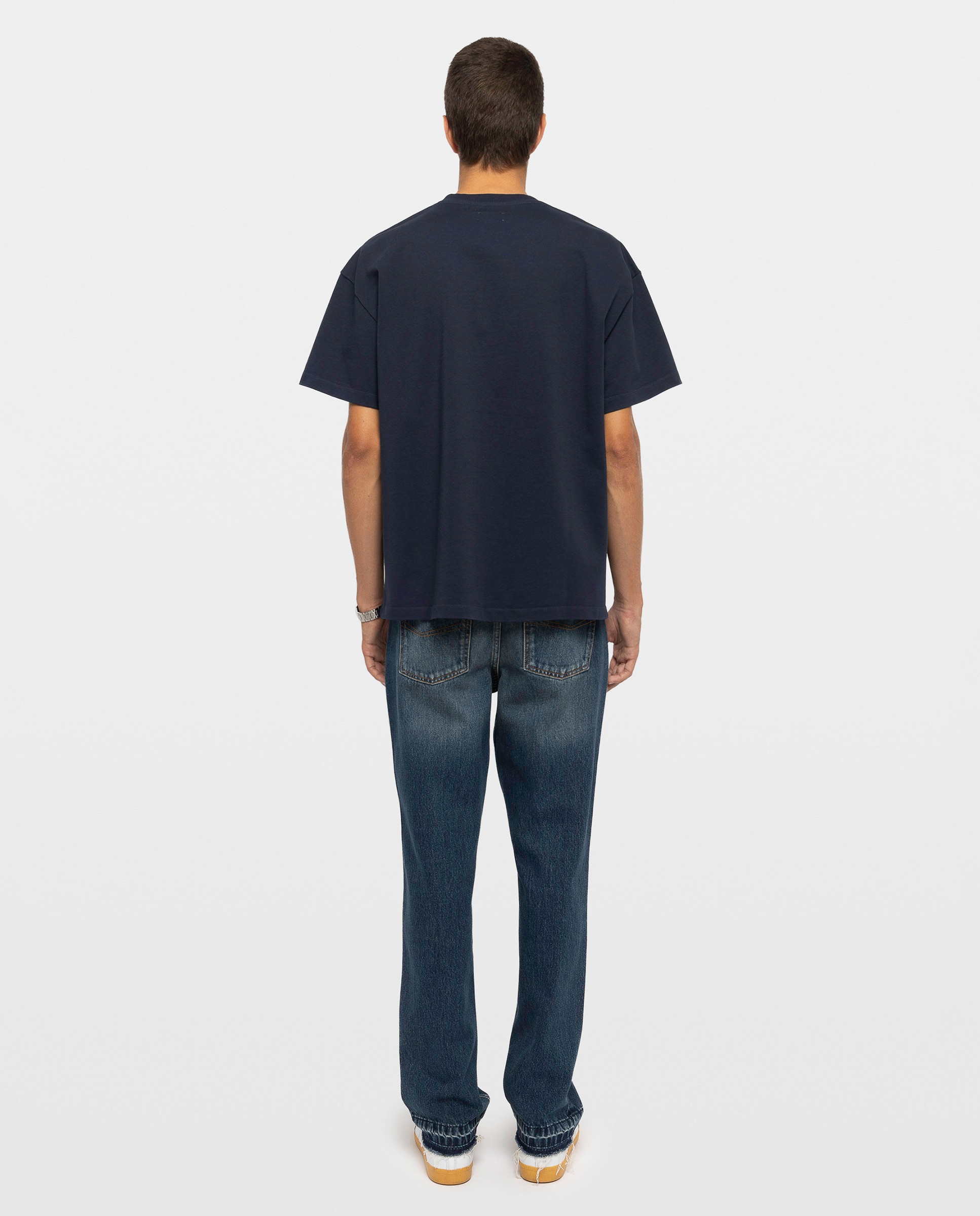 Imagen 2 de Camiseta oversize de hombre de algodón orgánico con manga corta - Zadig & Voltaire - Azul marino Azul marino