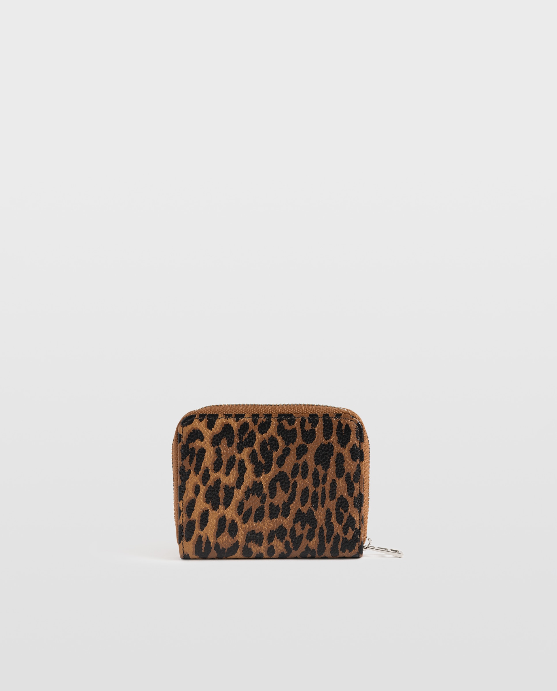 Monedero mini de mujer de piel con efecto leopardo - Zadig & Voltaire - Marrón Marrón-3