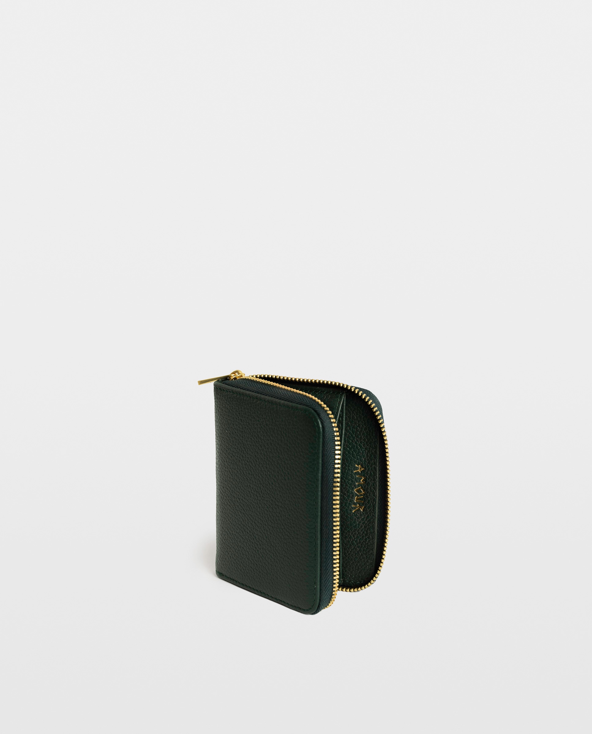 Cartera pequeña de mujer de piel gris - Zadig & Voltaire - Verde oscuro Verde oscuro-2