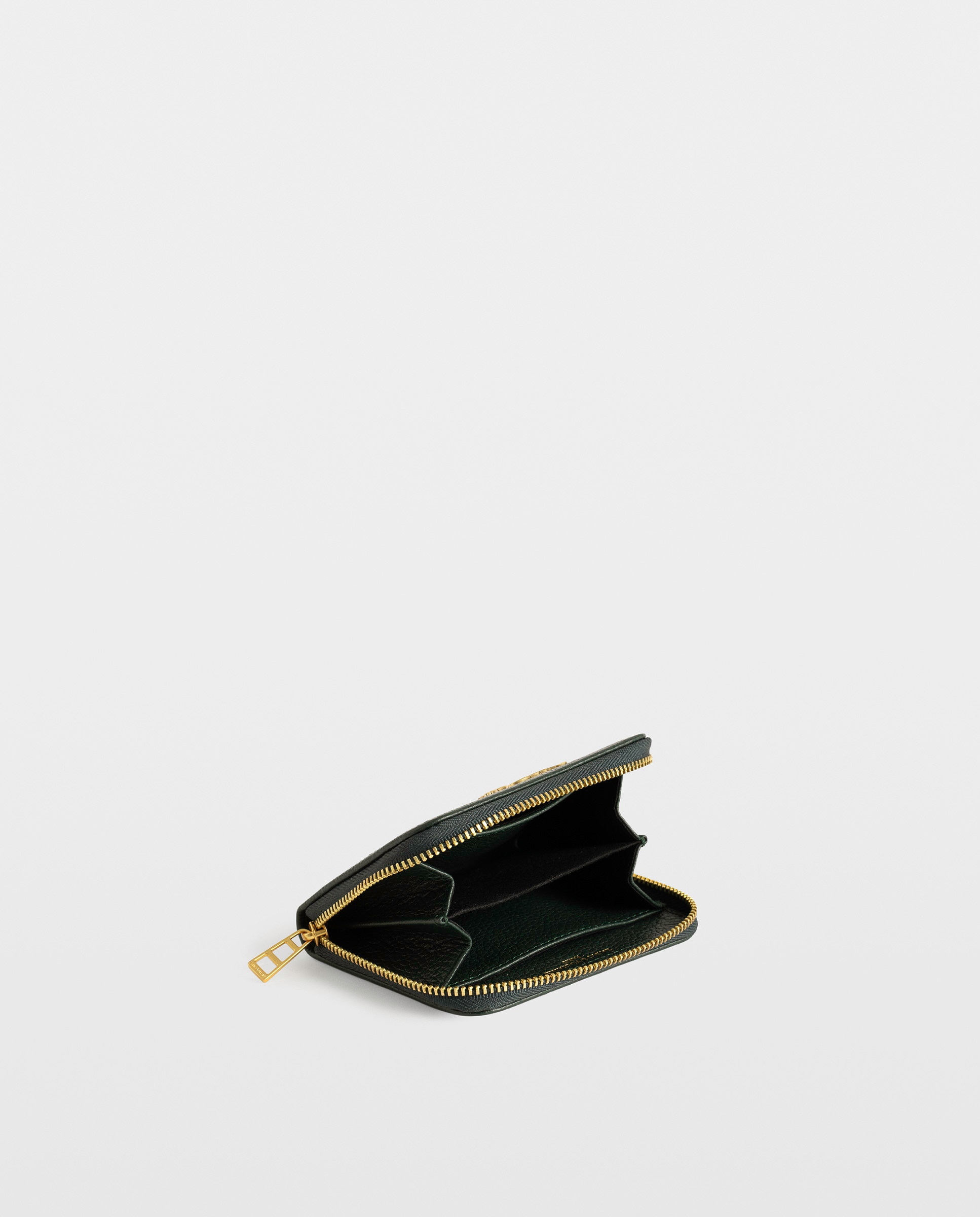 Cartera pequeña de mujer de piel gris - Zadig & Voltaire - Verde oscuro Verde oscuro-4