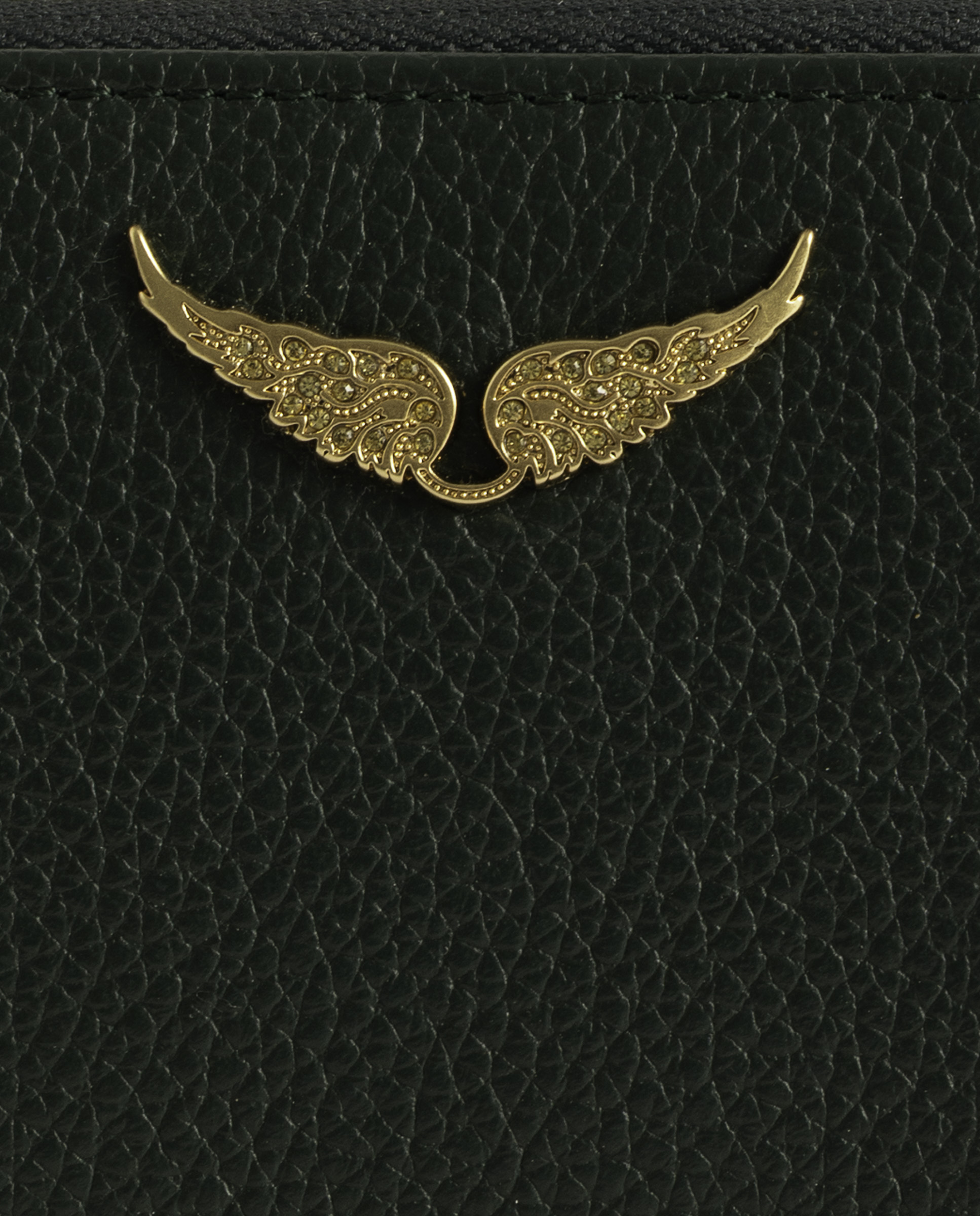 Cartera pequeña de mujer de piel gris - Zadig & Voltaire - Verde oscuro Verde oscuro-5