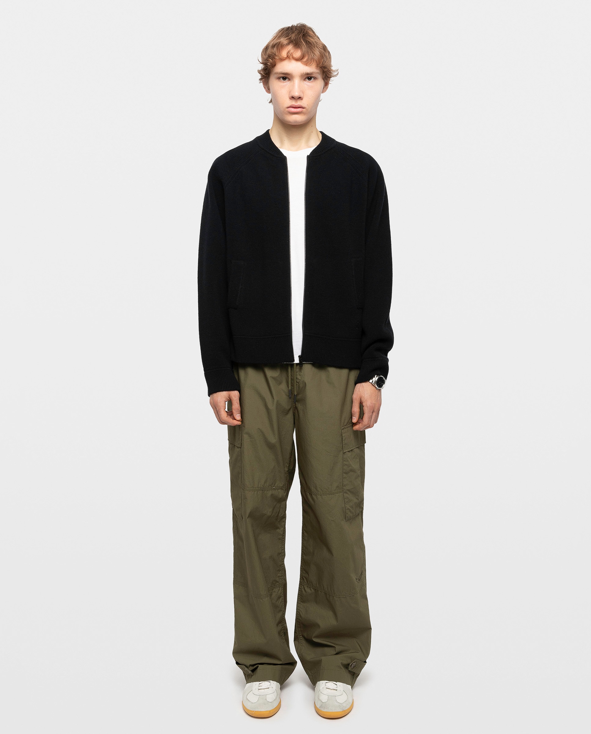 Cárdigan de hombre bomber con cremallera - Zadig & Voltaire - Negro Negro-3