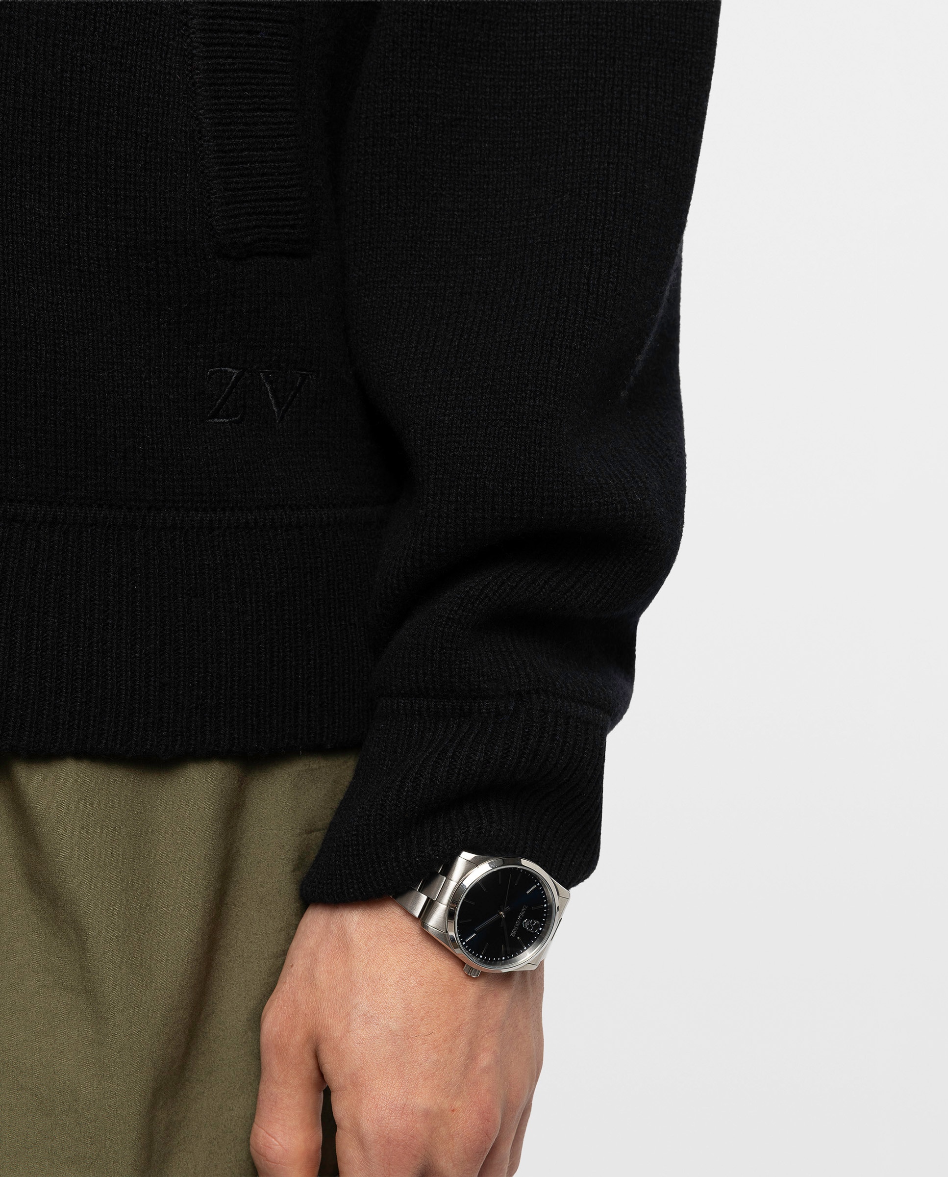 Cárdigan de hombre bomber con cremallera - Zadig & Voltaire - Negro Negro-4