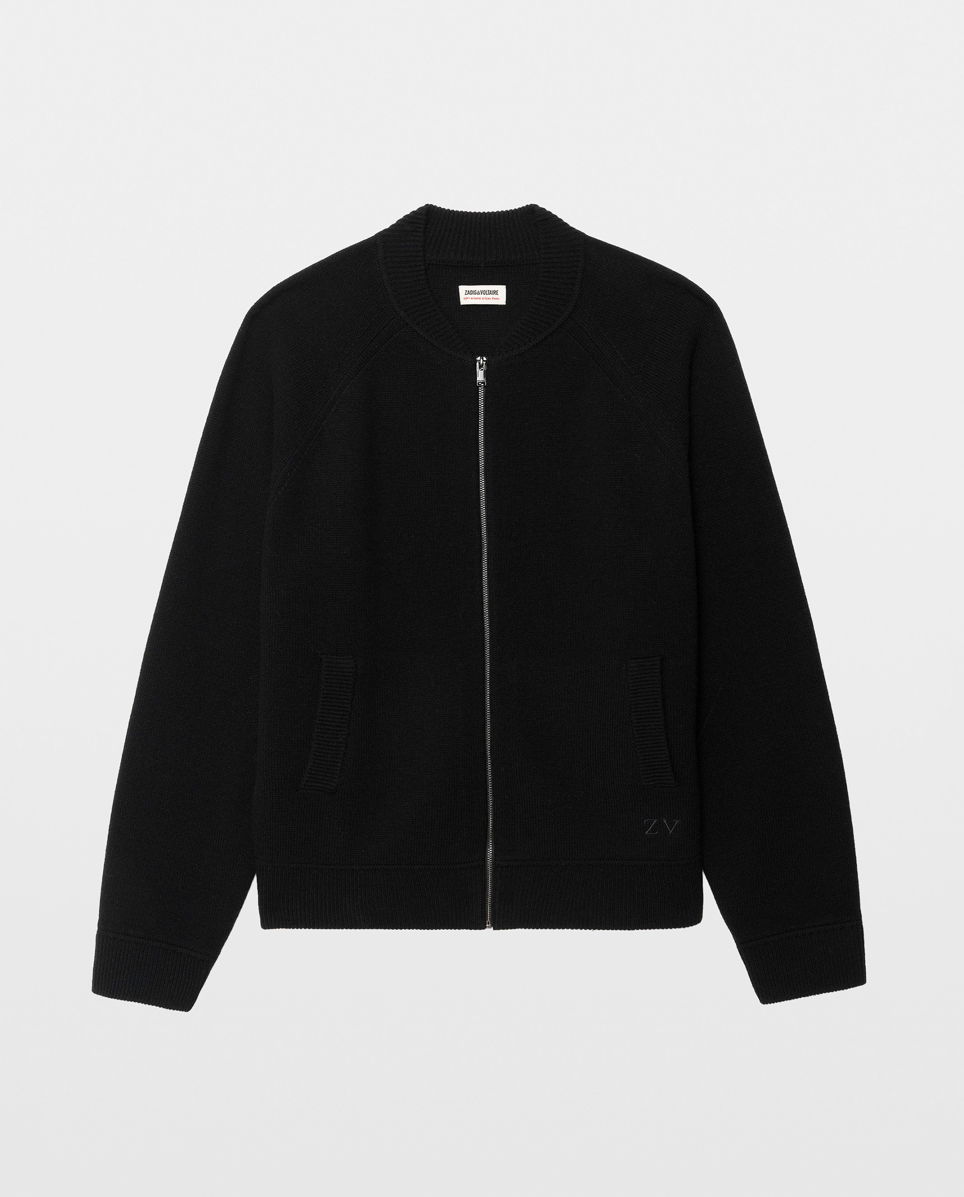 Cárdigan de hombre bomber con cremallera - Zadig & Voltaire - Negro Negro-5