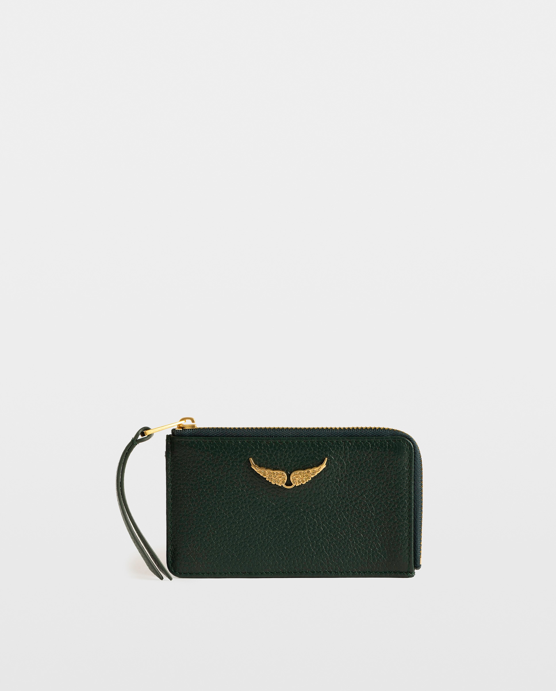 Tarjetero de mujer de piel pequeño - Zadig & Voltaire - Verde oscuro Verde oscuro-1