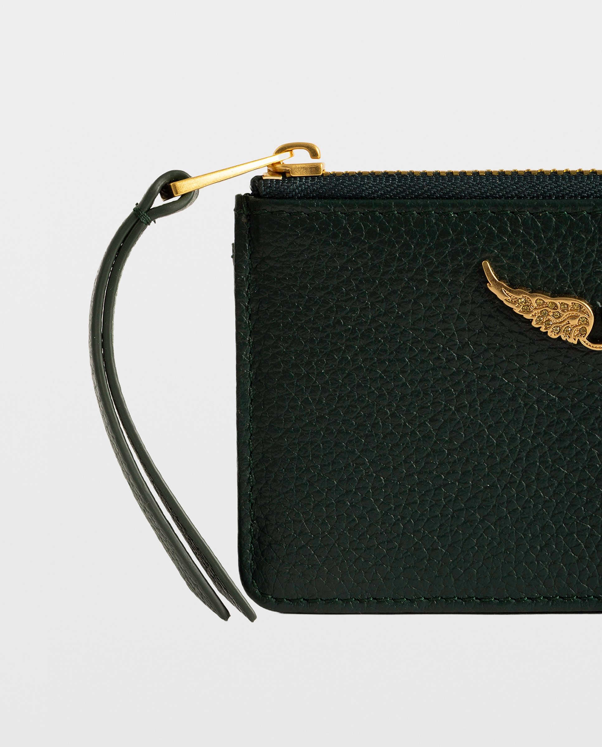 Tarjetero de mujer de piel pequeño - Zadig & Voltaire - Verde oscuro Verde oscuro-2