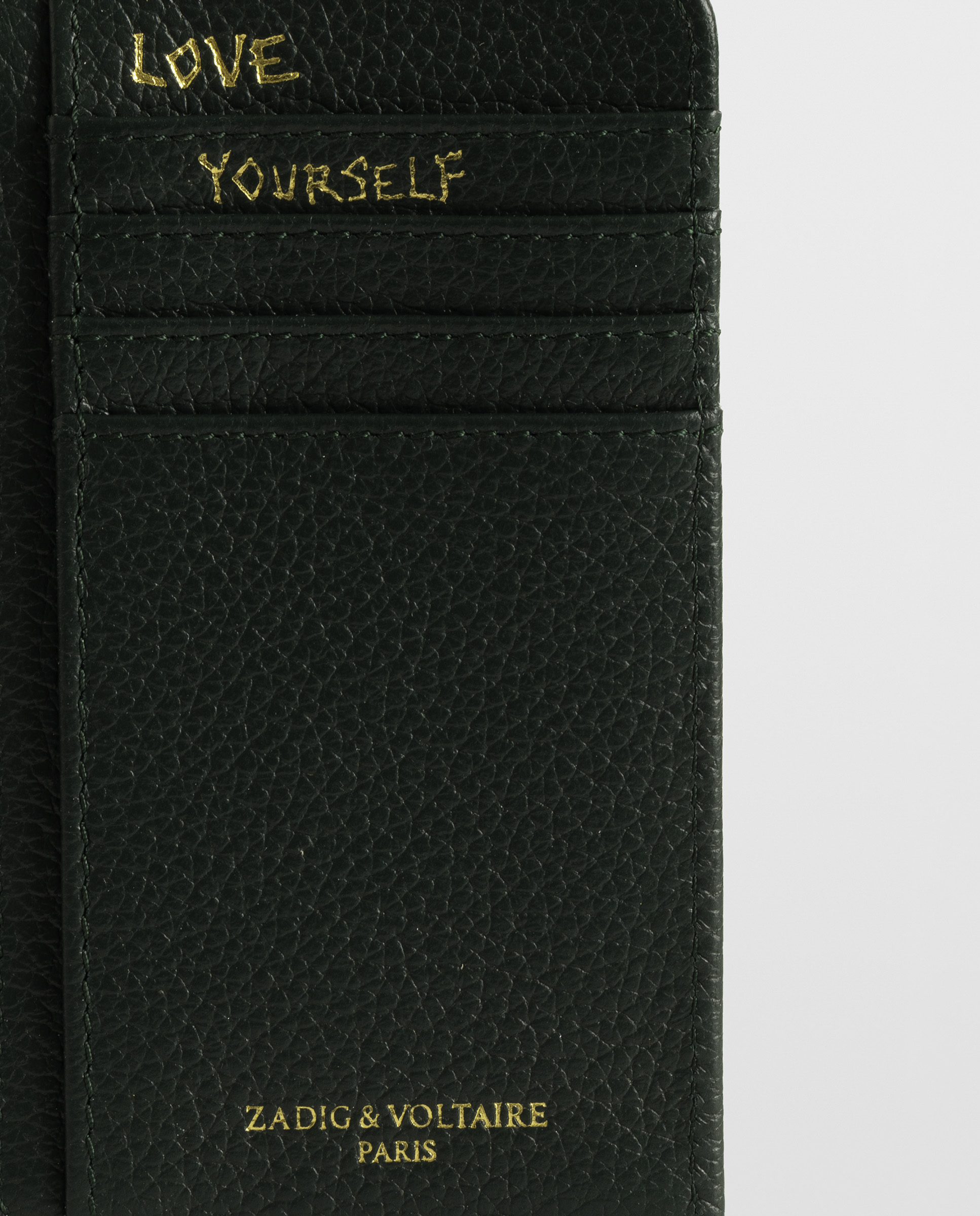 Tarjetero de mujer de piel pequeño - Zadig & Voltaire - Verde oscuro Verde oscuro-4