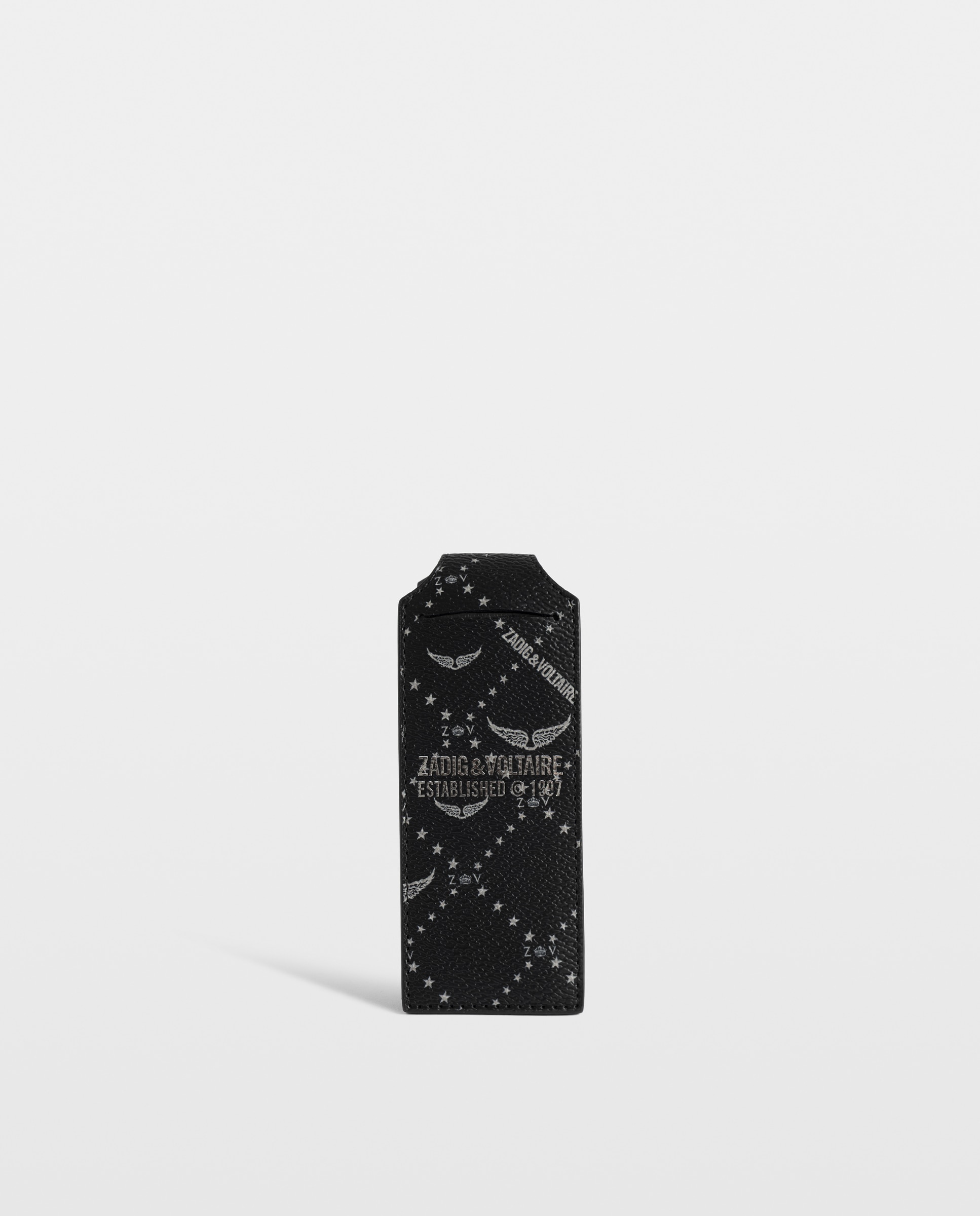 Etiqueta de viaje de mujer con monograma de lona - Zadig & Voltaire - Negro Negro-1
